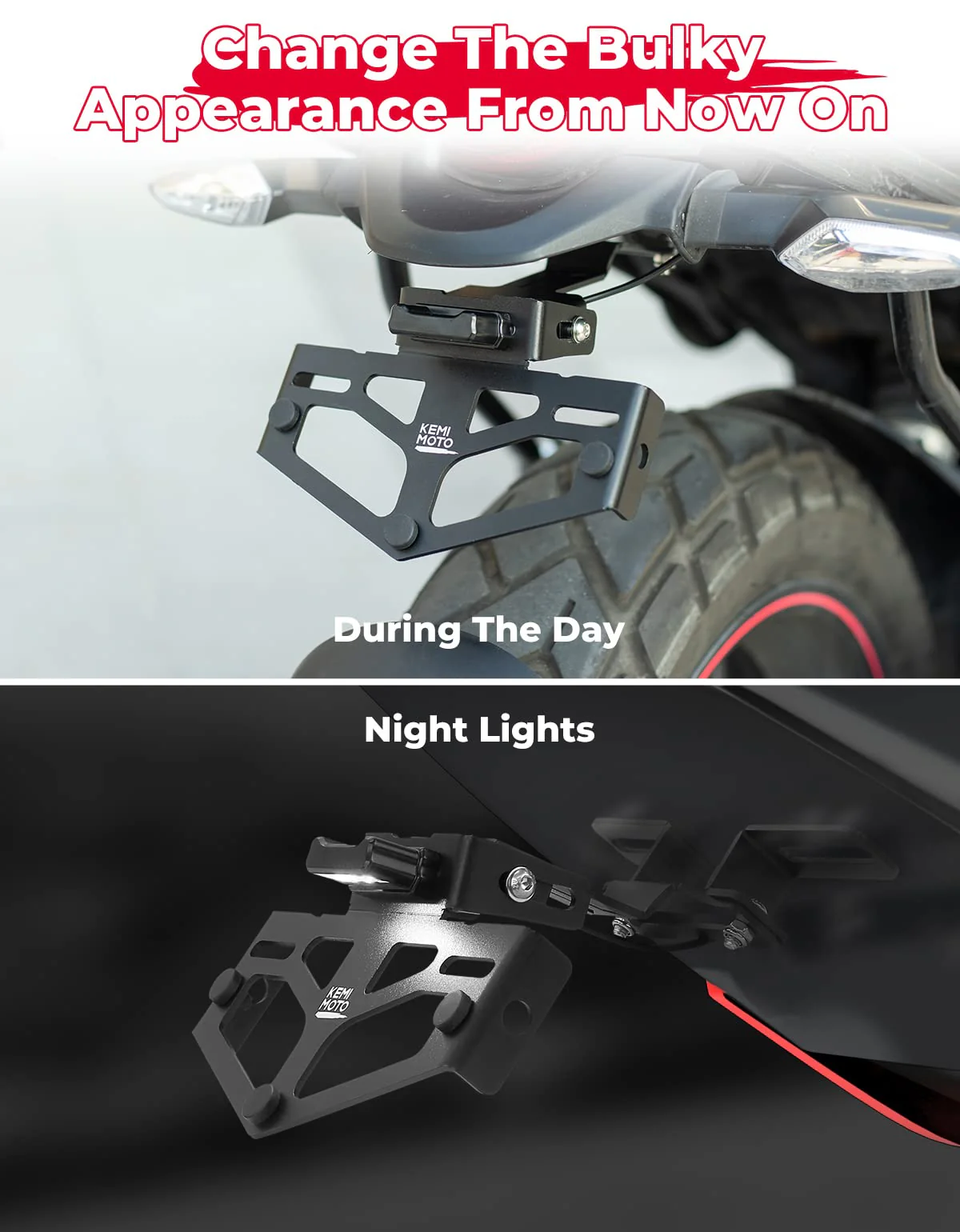 Universal Motorcycle License Plate Bracket - Image 6