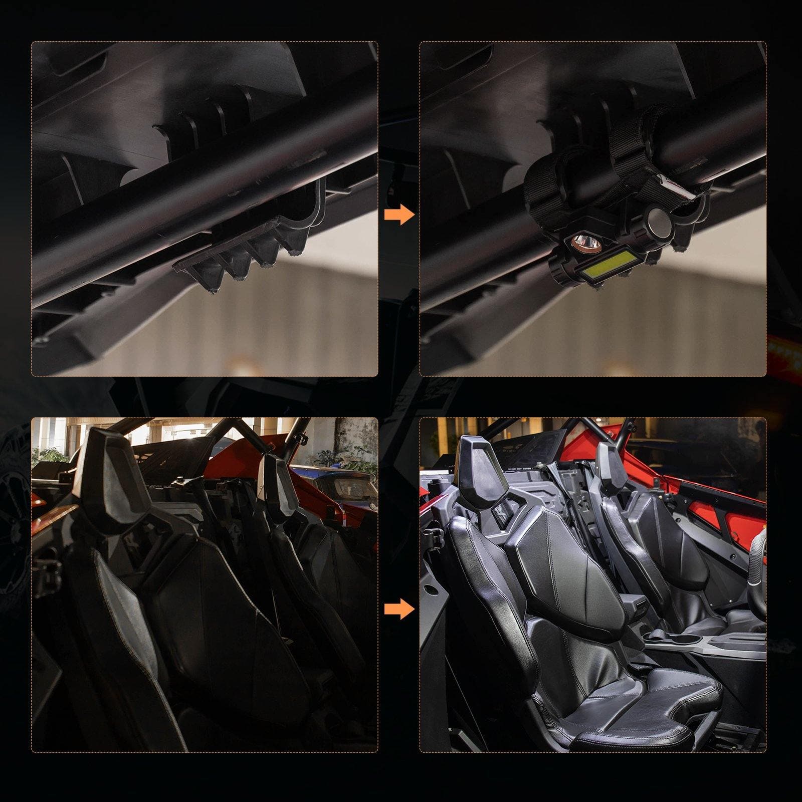 UTV Universal Interior Lights for 1.25-2" Roll bar - Image 7
