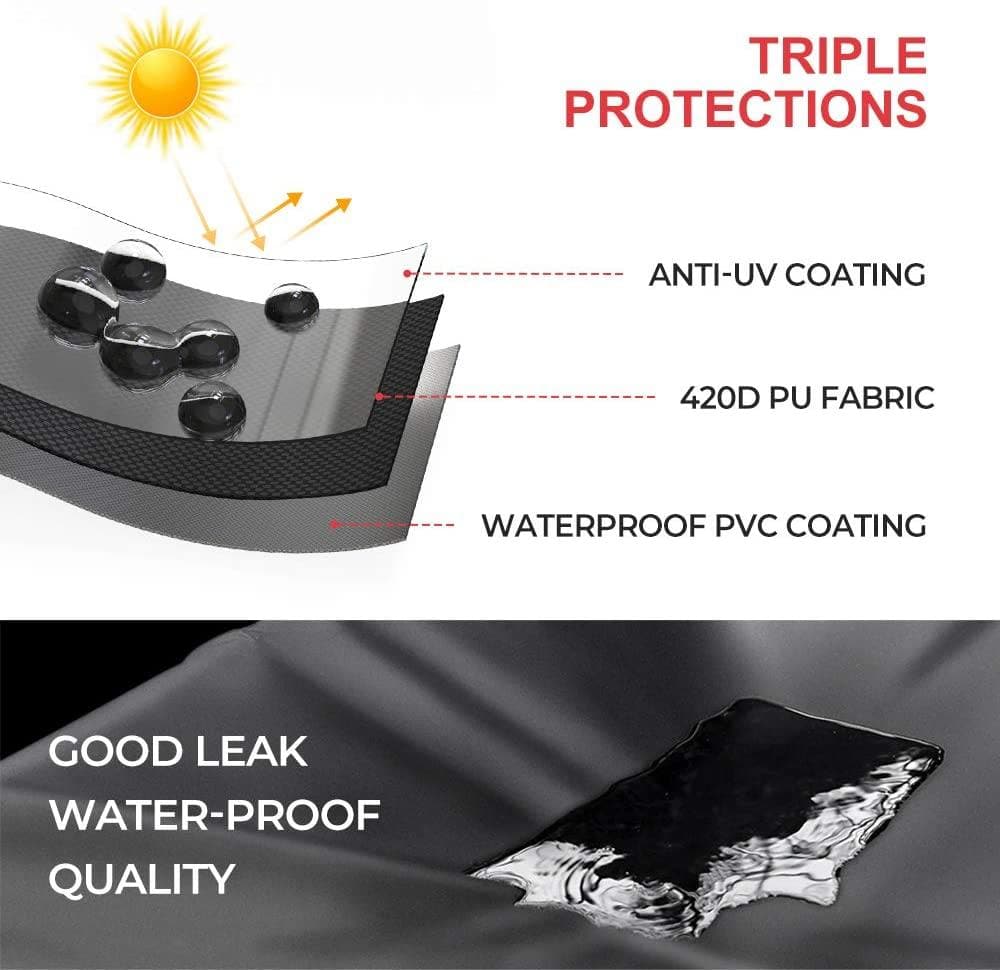 UTV Cover Waterproof 4-Seat 420D for Defender, Ranger, General - Image 6