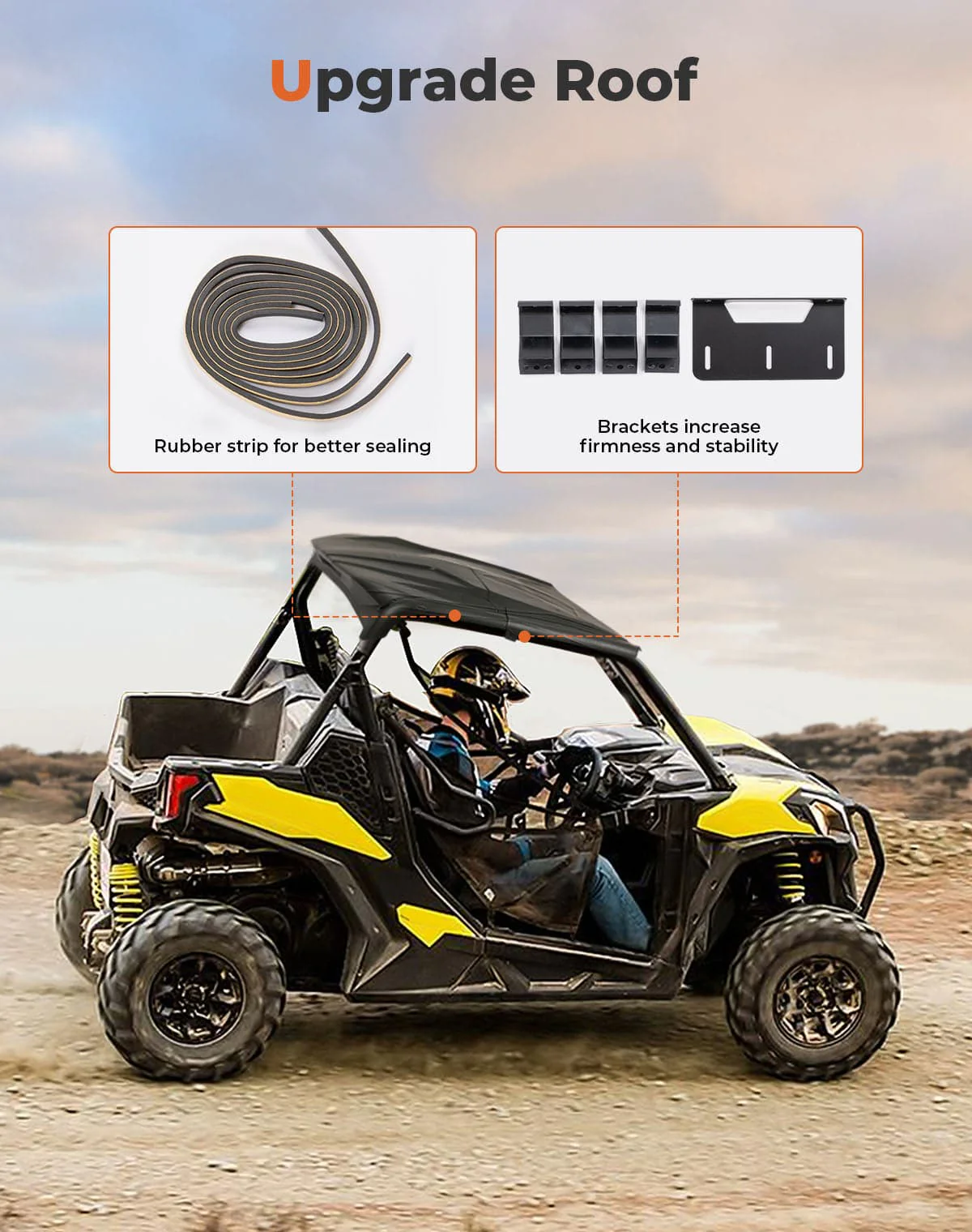 Upgrade Hard Roof for Can-Am Maverick Sport Trail Commander - Image 7