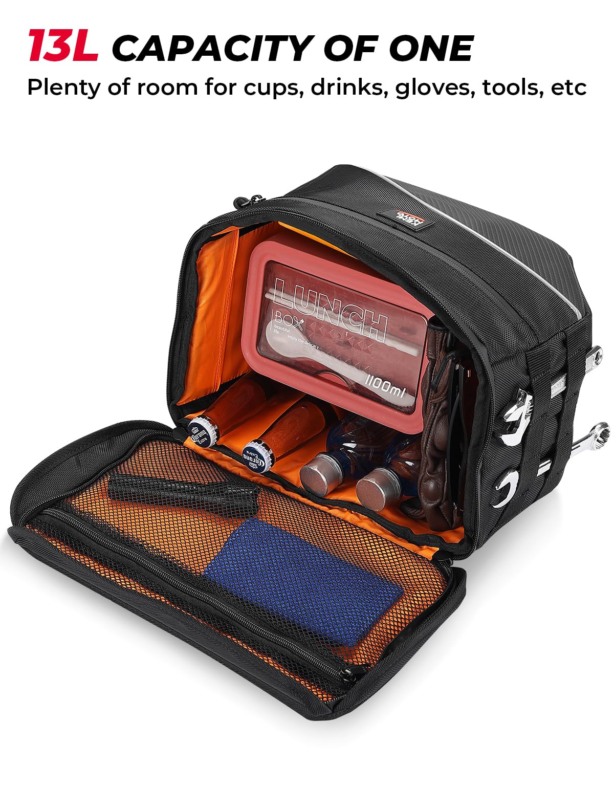 Upgrade Motorcycle 26L Universal Middle-Sized Saddle Bags - Image 2