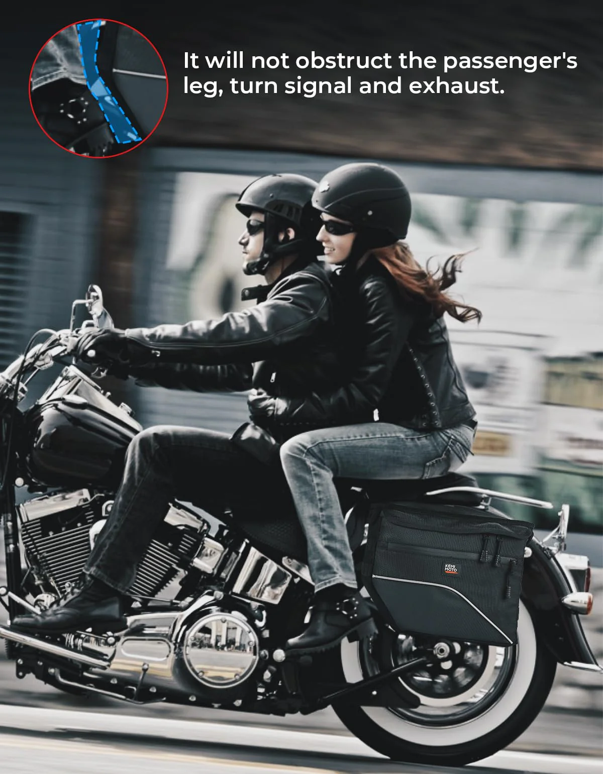 Upgrade Motorcycle 26L Universal Middle-Sized Saddle Bags - Image 6