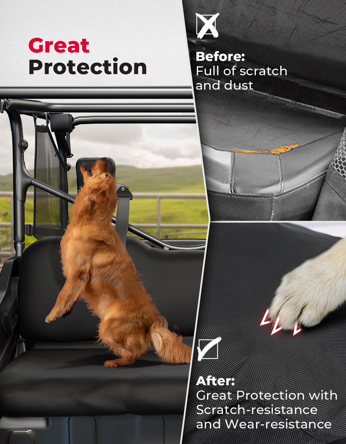 Upgraded Seat Covers for Pioneer 1000 1000-5/1000-6 - Image 4