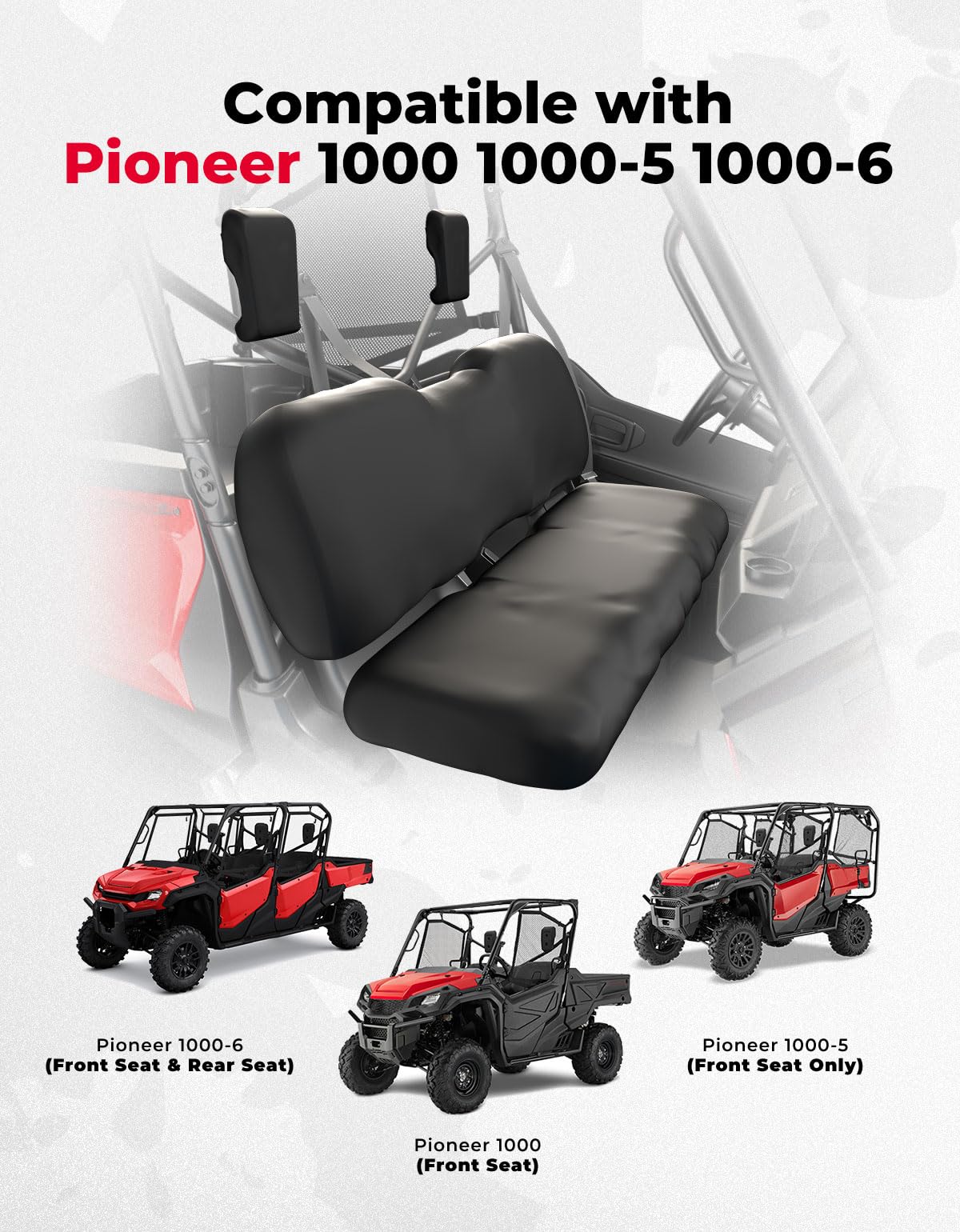 Upgraded Seat Covers for Pioneer 1000 1000-5/1000-6 - Image 6
