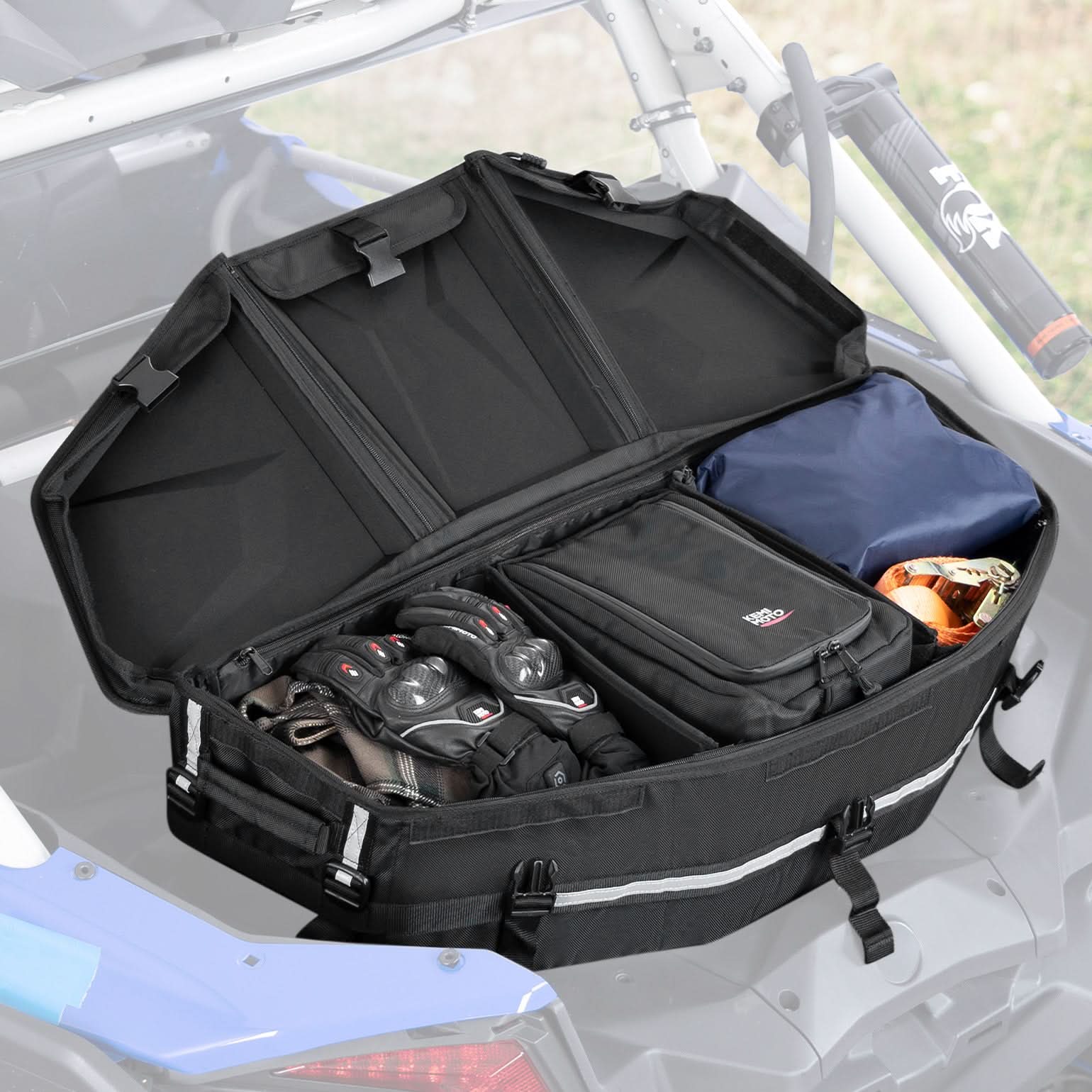 Upgraded 50L ATV Cargo Bag – Front/Rear Rack Cooler & Storage Box, Fits Can-Am X3, Outlander, Renegade 500–1000 - Image 4
