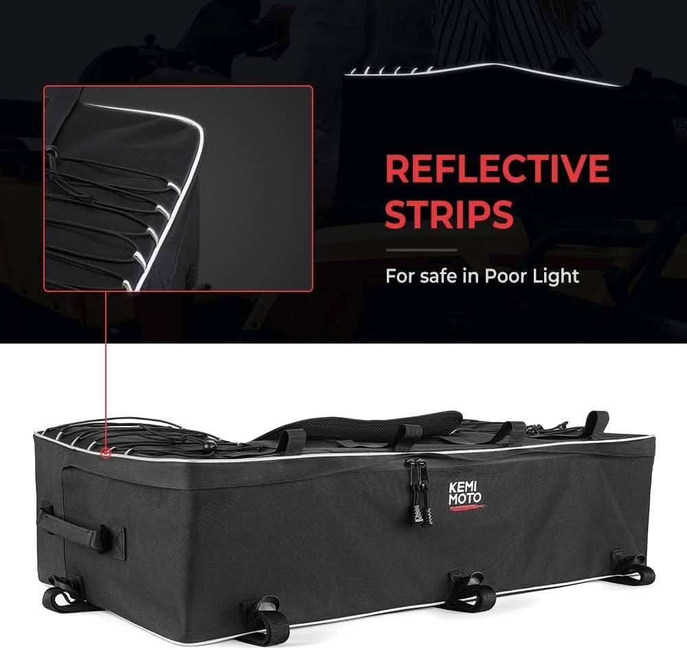 Upgraded ATV 55L Rear Seat Storage Bag with Built-In Frame & Removable Cushion - Image 7