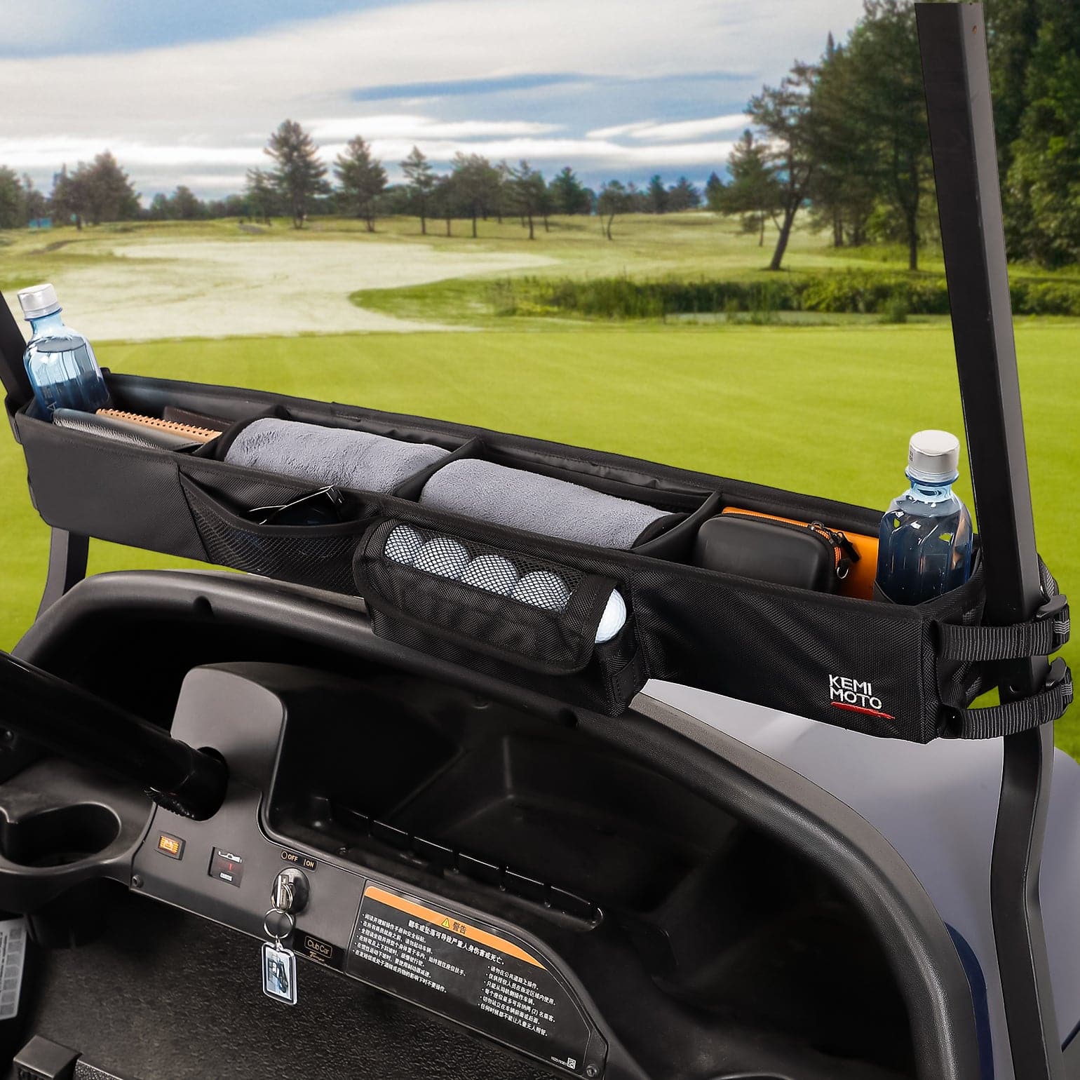 Upgraded Front Storage Basket for EZGO Drive Club Car Kandi Electric Golf Carts - Image 2