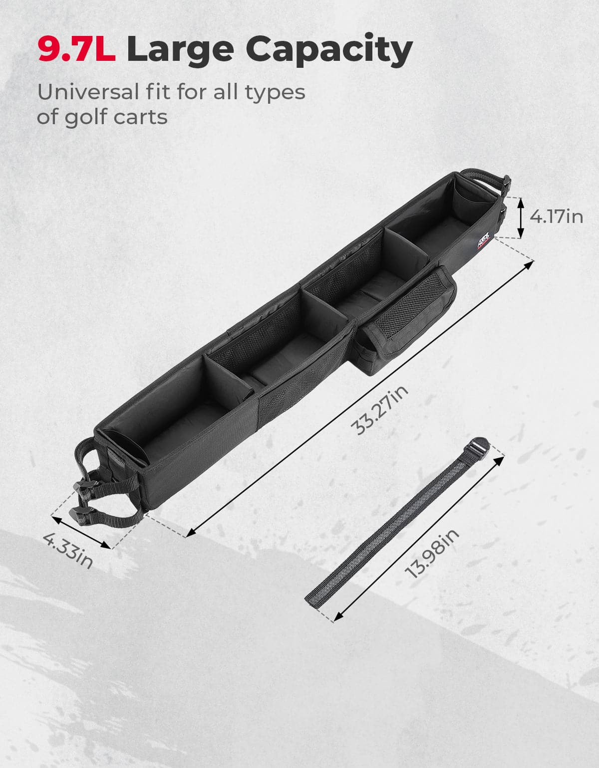 Upgraded Front Storage Basket for EZGO Drive Club Car Kandi Electric Golf Carts - Image 7