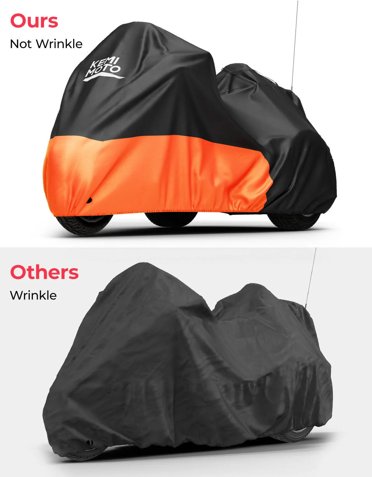 Upgraded Motorcycle Trike Cover 3 Wheel Waterproof Cover for Trike Models - Image 2