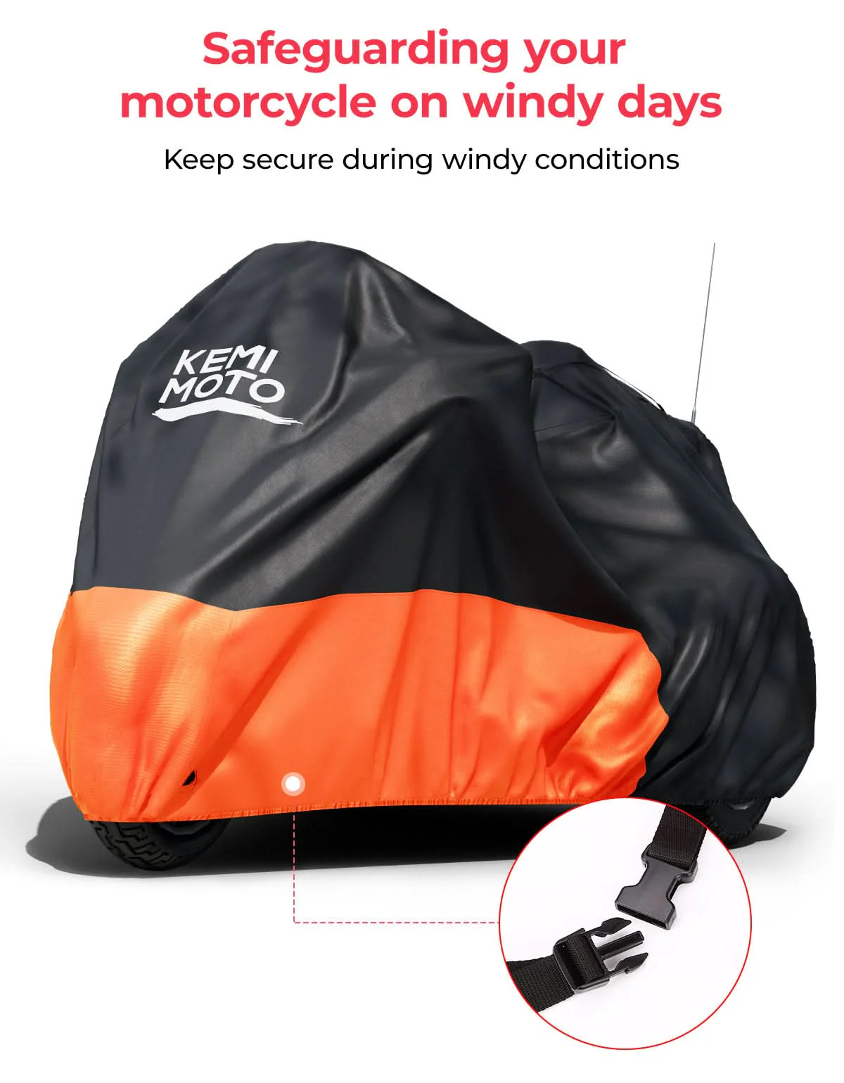Upgraded Motorcycle Trike Cover 3 Wheel Waterproof Cover for Trike Models - Image 4