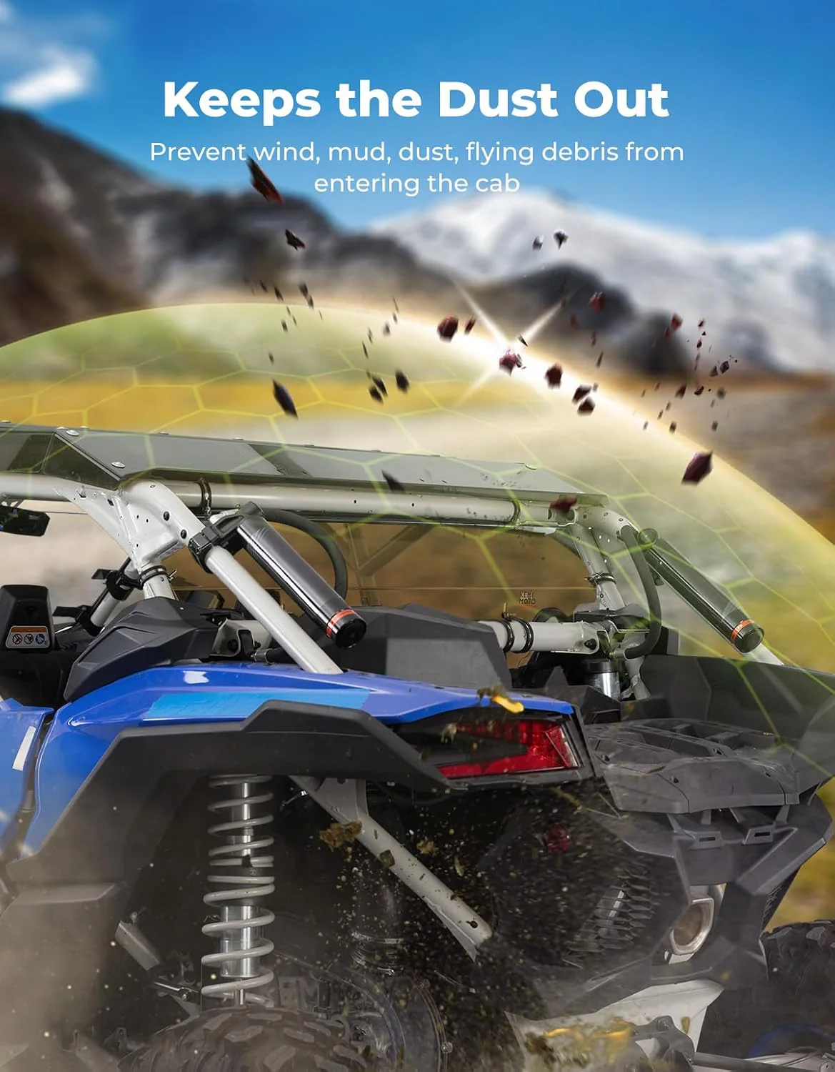 Upgraded Rear Tinted Windshield for Can-Am Maverick X3 / X3 MAX - Image 5