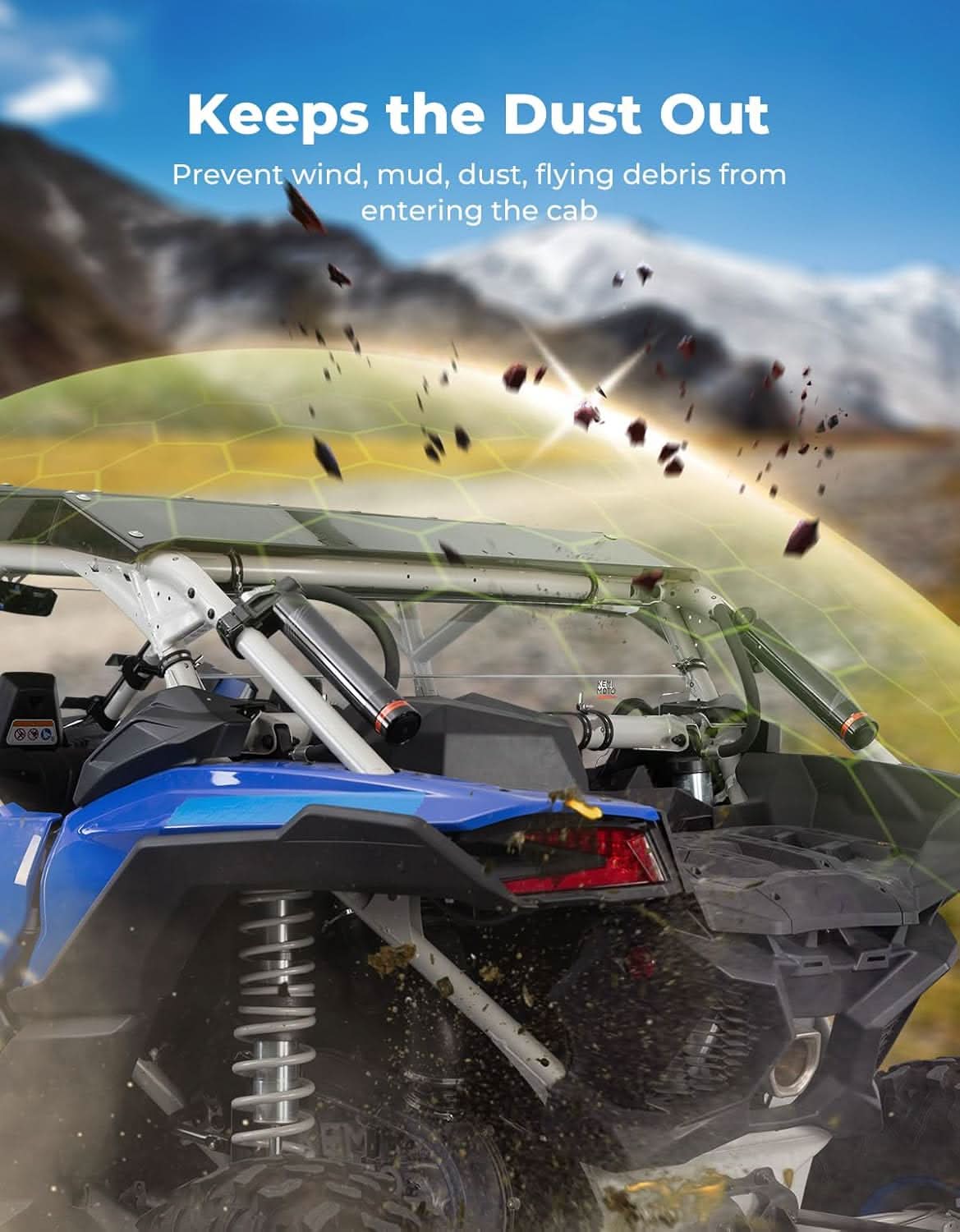 Upgraded Rear Windshield Scratch-resistant for Can-Am Maverick X3 / X3 MAX - Image 4
