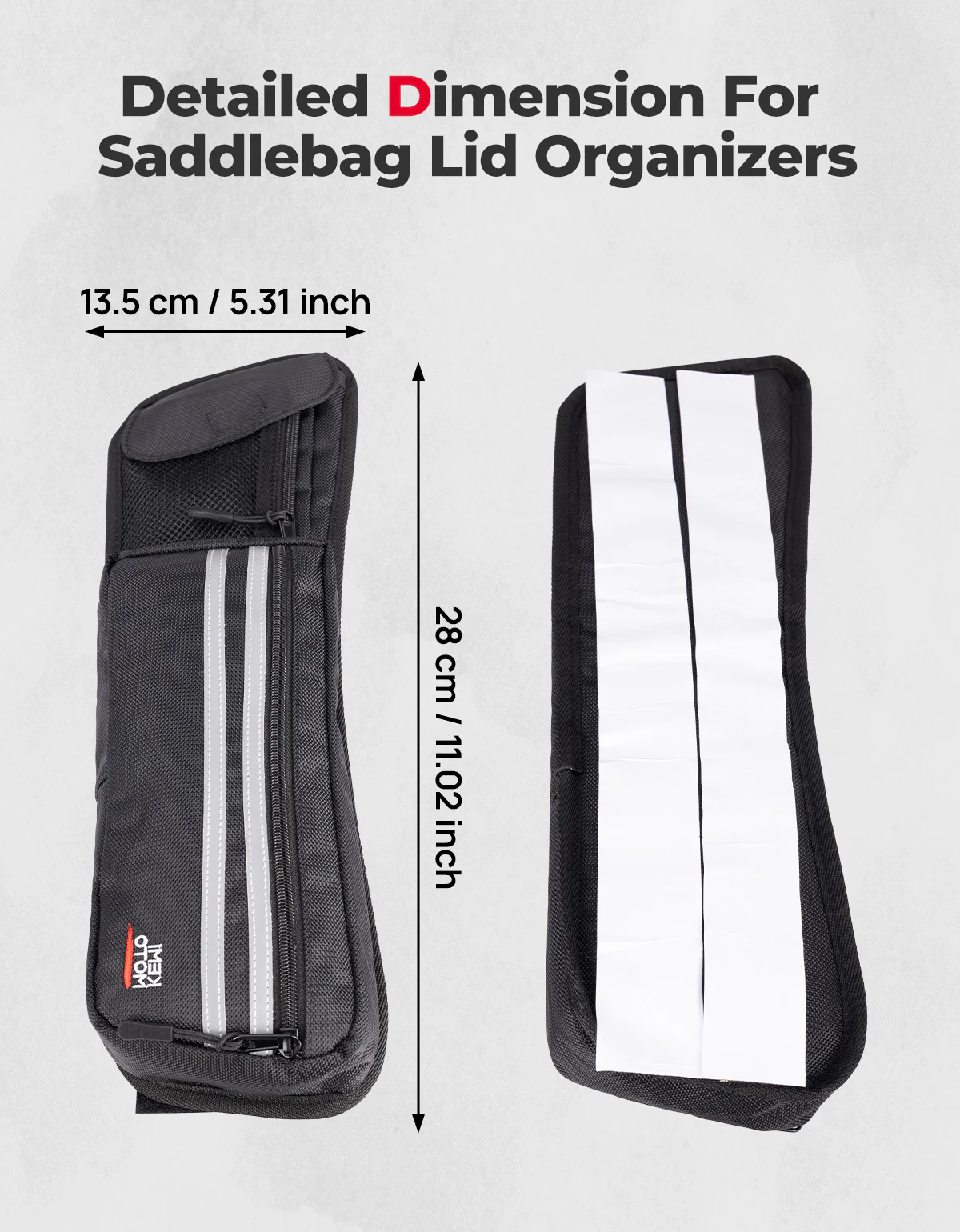 Upgraded Saddlebag Lid Organizers 2 Pack for Touring Street Glide Road King - Image 5