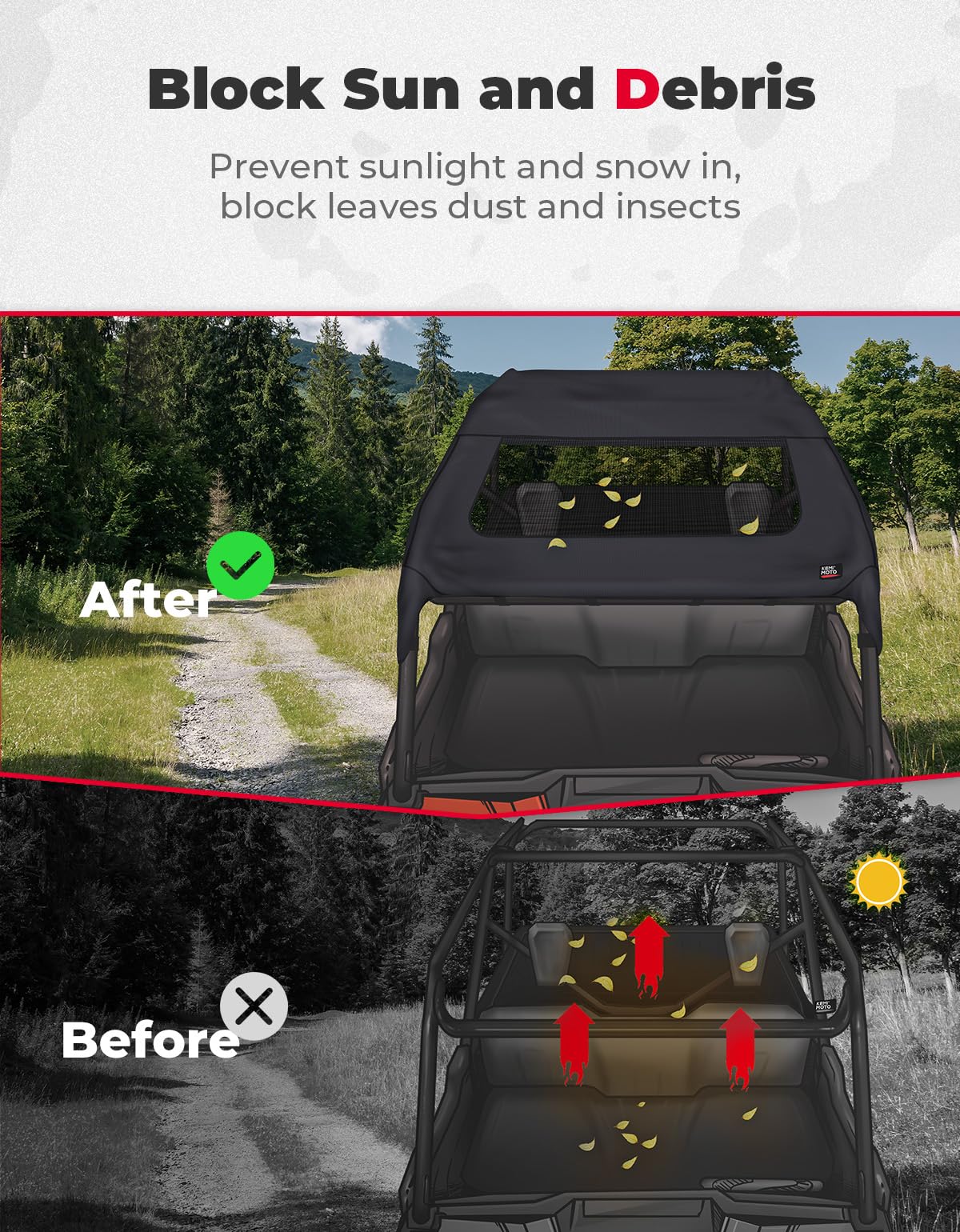 Upgraded Soft Roof for Pioneer 1000-5 2016-2023 - Image 2