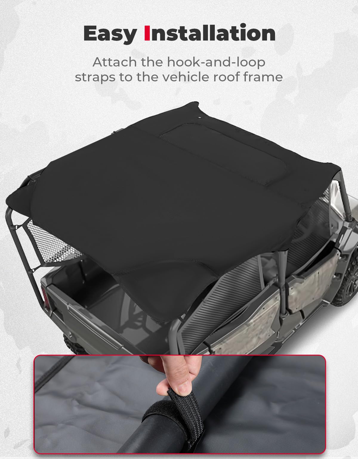 Upgraded Soft Roof for Pioneer 1000-5 2016-2023 - Image 6