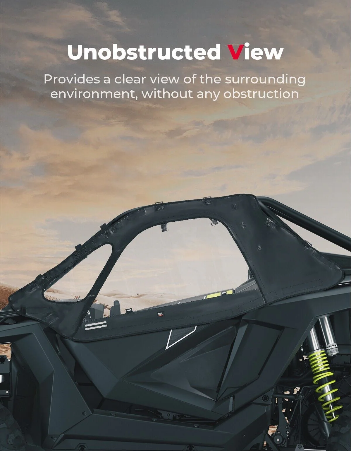 Upgraded Soft Upper Door Cab Enclosure for Polaris RZR PRO XP 2020-2024 - Image 7