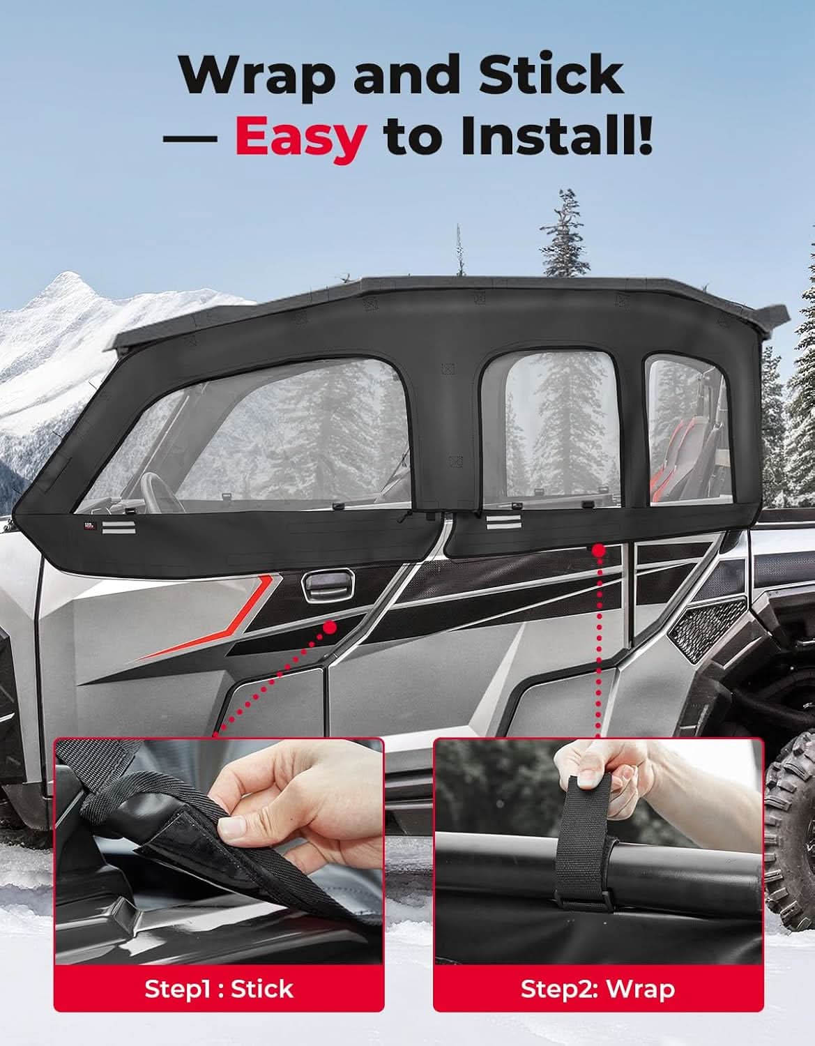 Upgraded Soft Upper Doors for Polaris General 4 1000 / XP 4 1000 - Image 5