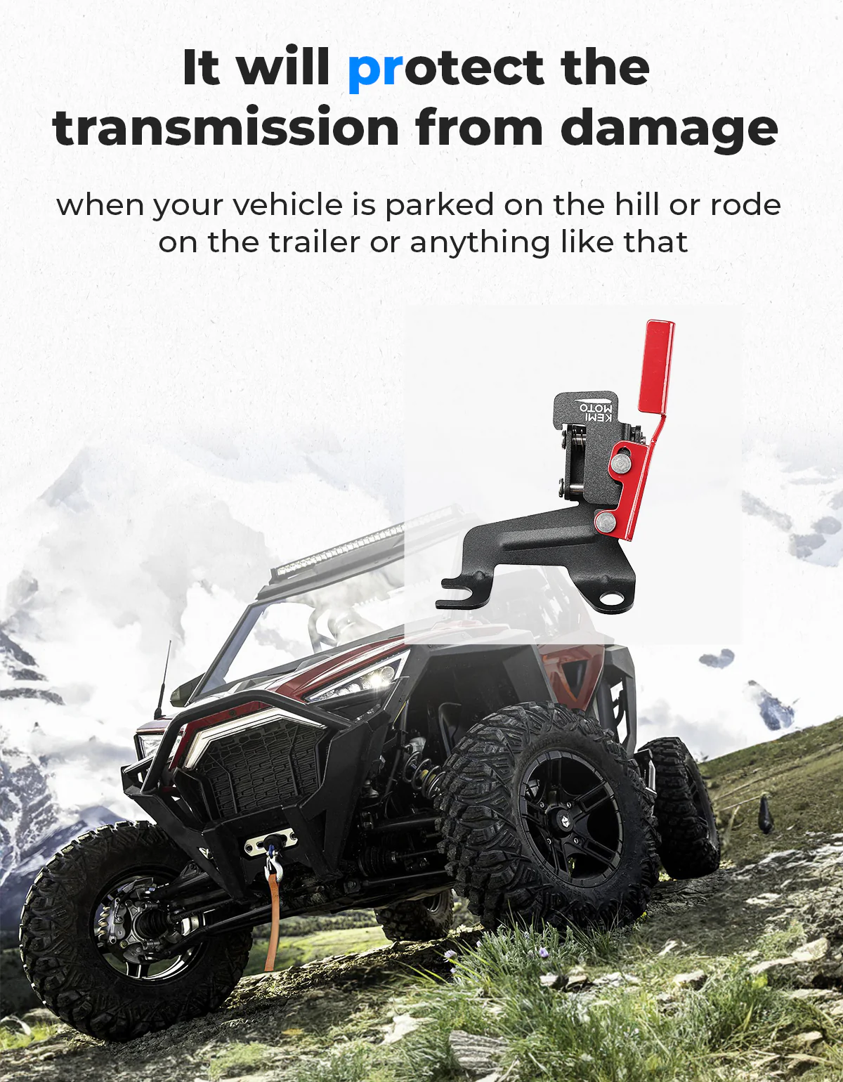Upgraded Spring Parking Brake for Polaris RZR/Ranger - Image 3