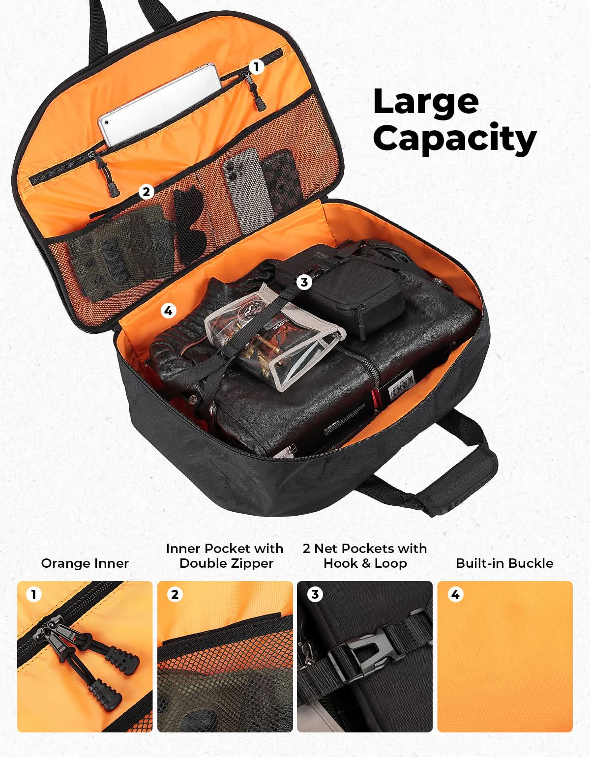 Upgraded Tour Pack Organizer 40L for Touring Models - Image 2