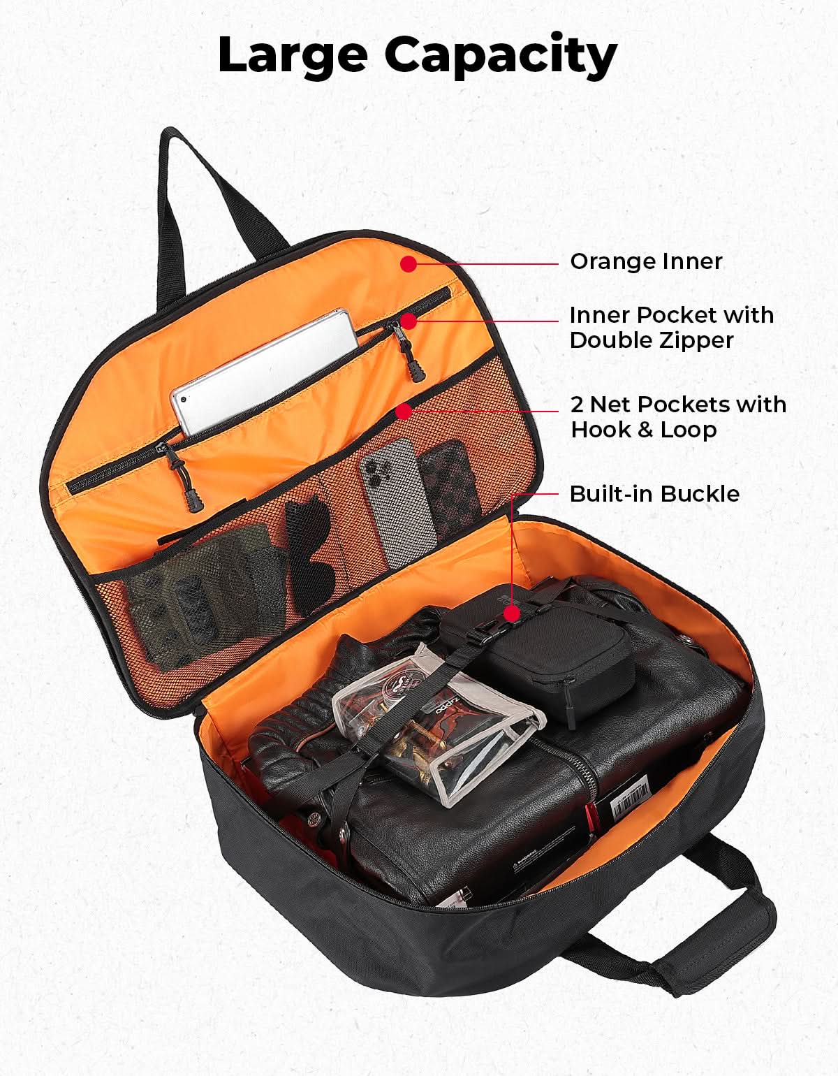 Upgraded Tour Pack Organizer 40L for Touring Models - Image 3
