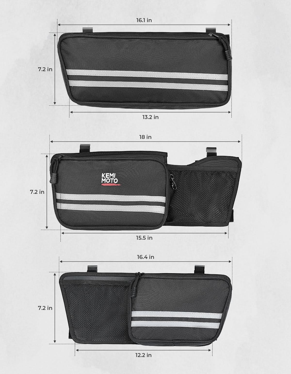 Upgraded Tour Pack Organizers with Hooks for Touring Street Glide Road King 2014-2025 - Image 5