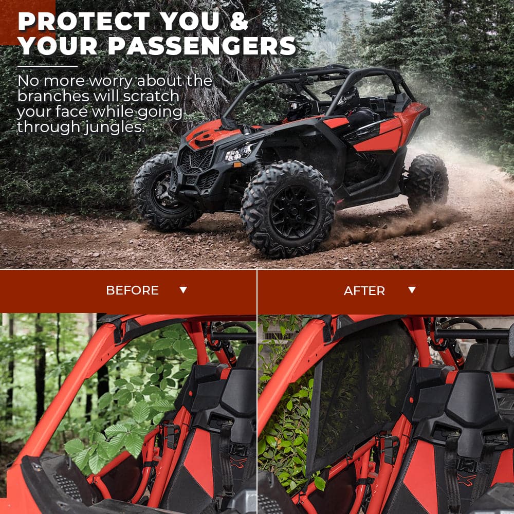 Upper Door Window Nets for Can Am Maverick X3/MAX - Set of Two - Image 2