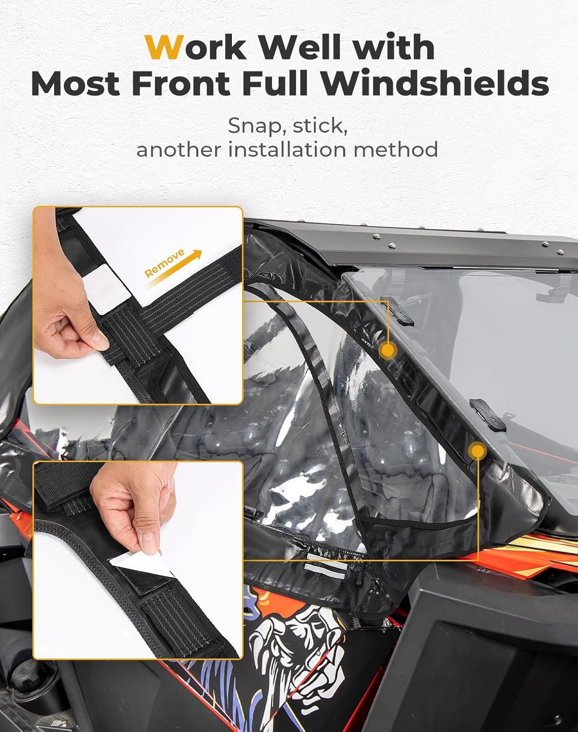 Upper Doors Soft Cab Enclosures for Polaris RZR PRO R 2022-2025 - Image 4