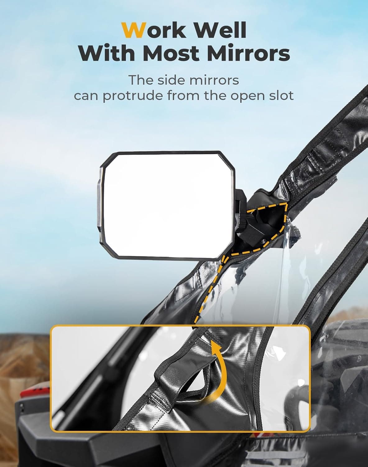 Upper Doors Soft Cab Enclosures for Polaris RZR PRO R 2022-2025 - Image 5