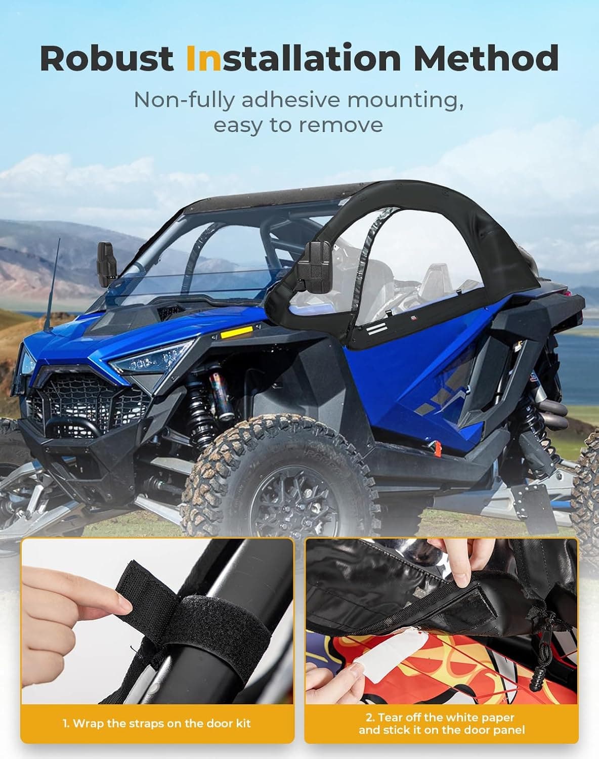 Upper Doors Soft Cab Enclosures for Polaris RZR PRO R 2022-2025 - Image 6