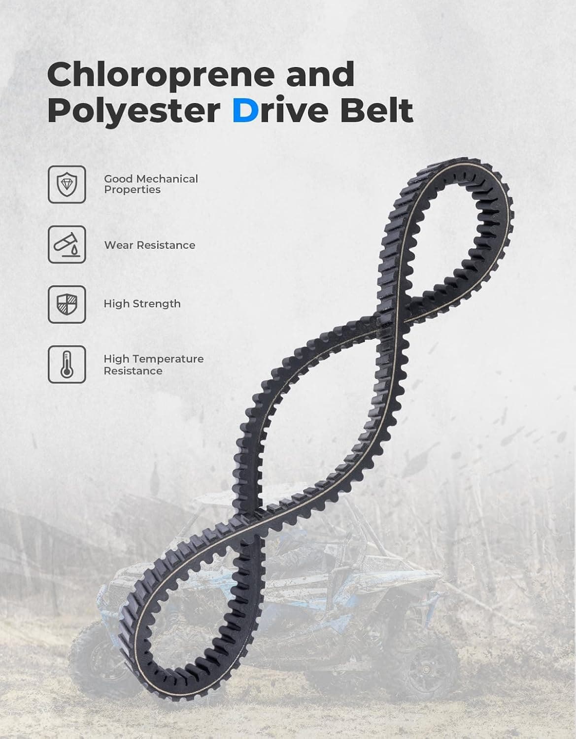 Upragded UTV Drive Belt for Polaris RZR XP 1000/General XP 1000 - Image 7