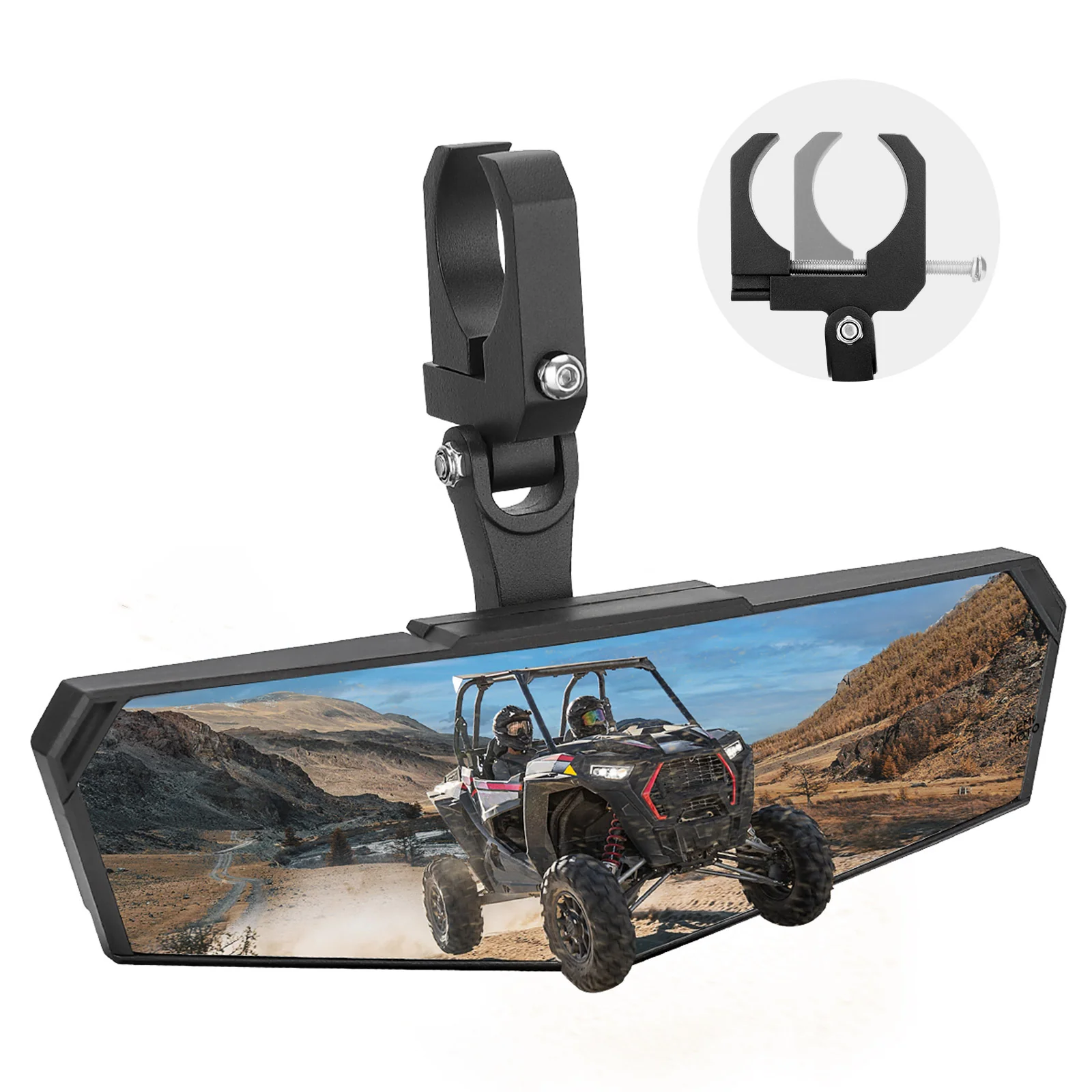 UTV 1.75" /  2" Side Mirror and Race Convex Mirror - Image 3