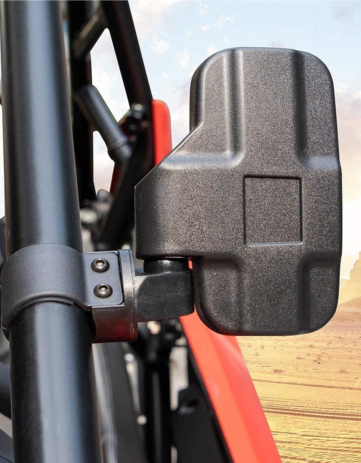 UTV 1.75" / 2" Side View High Impact Convex Mirror for Yamaha Rhino - Image 7