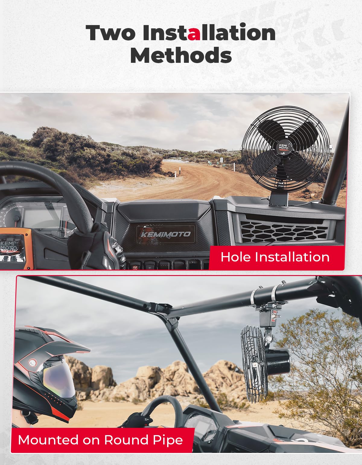 UTV 12V 8'' Cooling Fan for Car,Truck,RV - Image 4