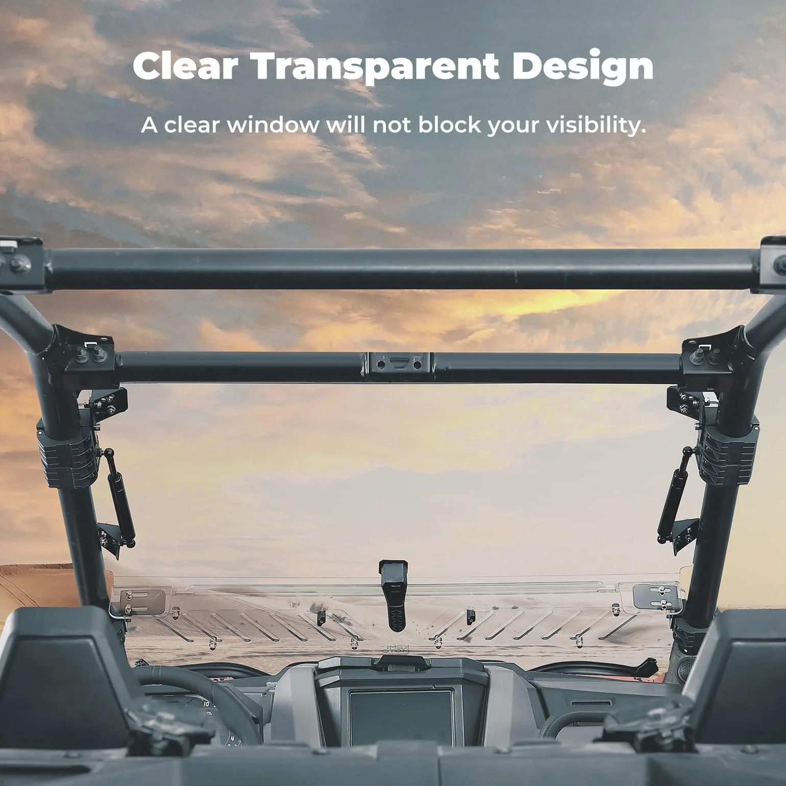 3-in-1 Folding Half Windshield for RZR PRO XP/ PRO XP 4 (2020-2024) - Image 3