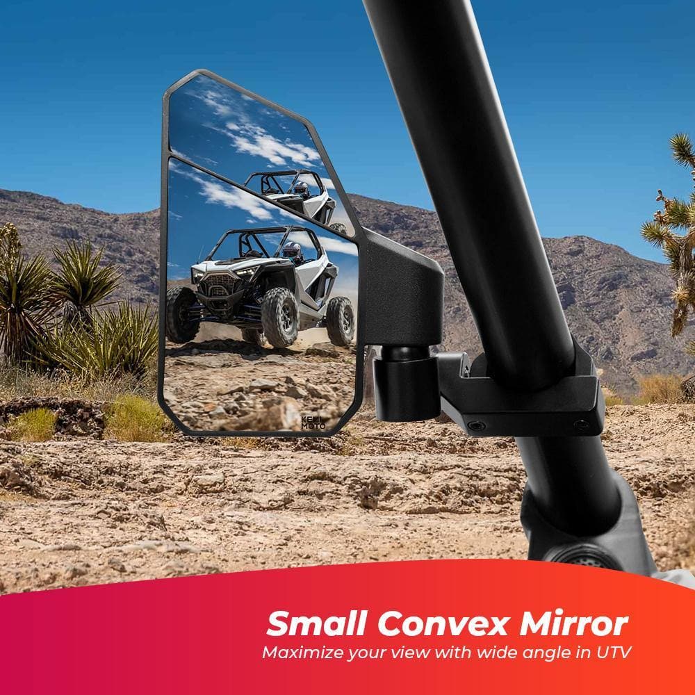 UTV 1.6"-2" Side Mirrors for Polaris RZR, Pioneer, Can Am Maverick X3 - Image 5
