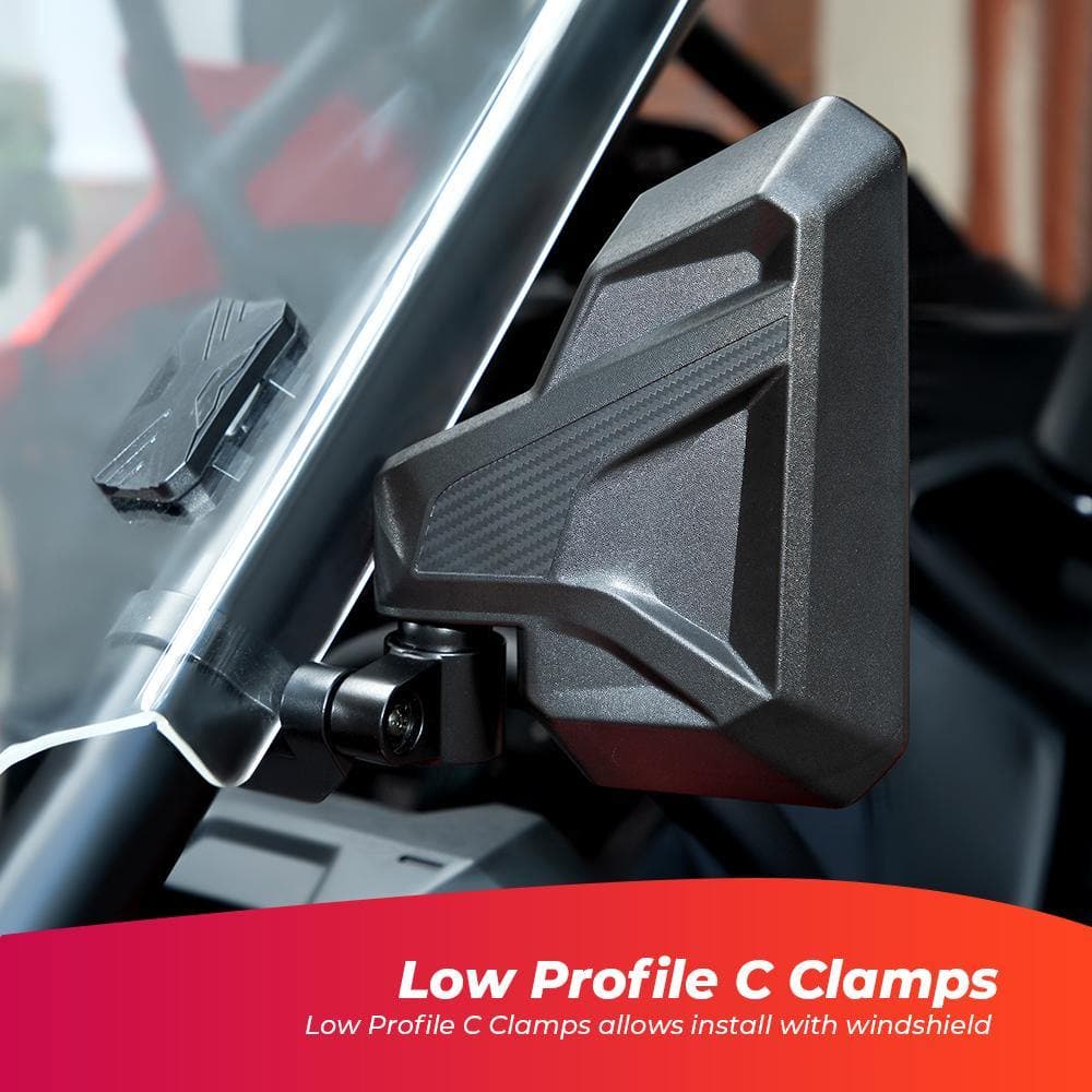 UTV 1.6"-2" Side Mirrors for Polaris RZR, Pioneer, Can Am Maverick X3 - Image 6