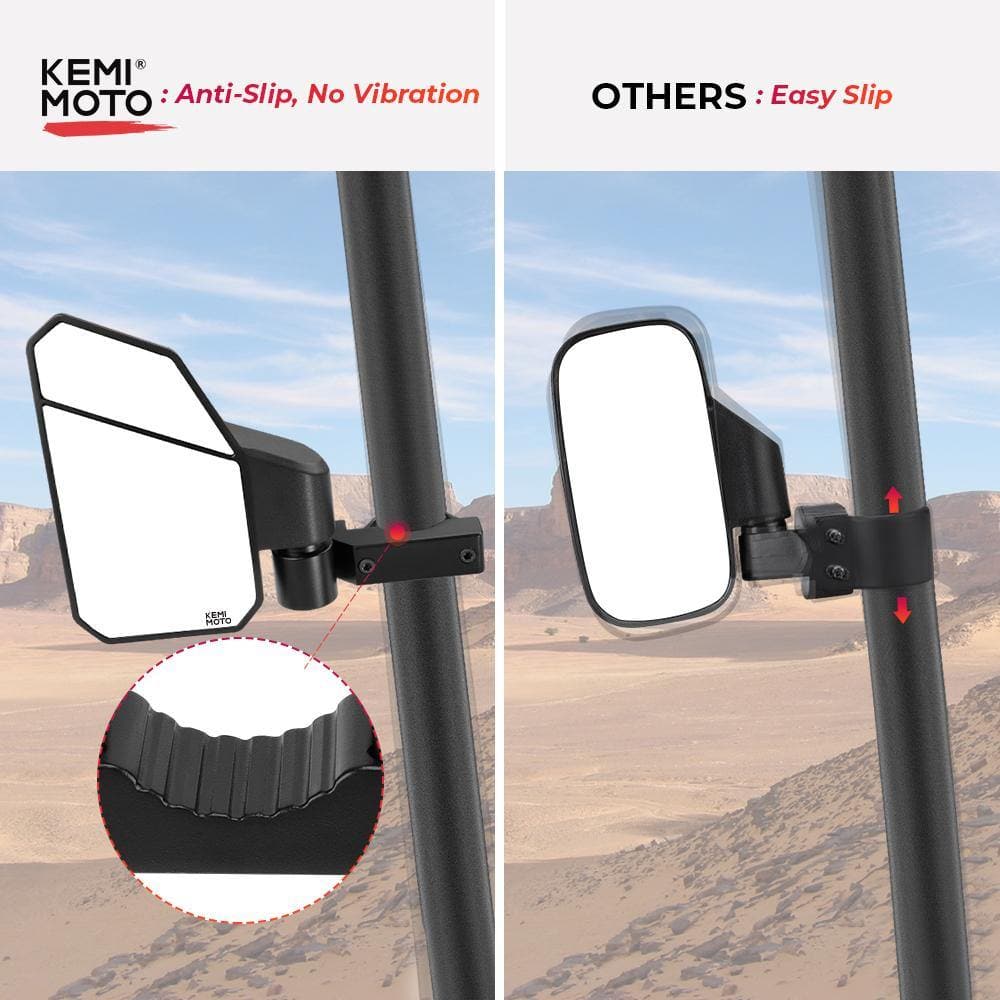 UTV 1.6"-2" Side Mirrors for Polaris RZR, Pioneer, Can Am Maverick X3 - Image 7