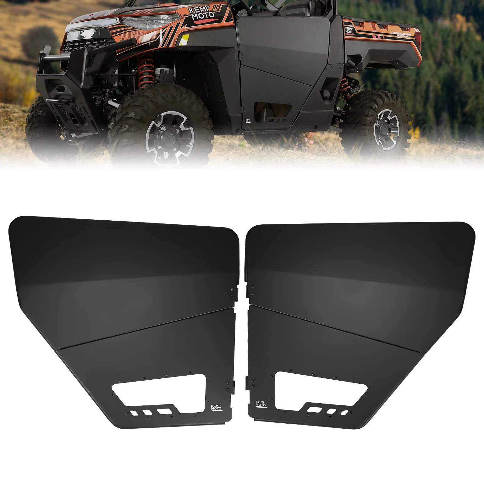 UTV Aluminum Half Doors for Polaris Ranger XP 1000 2018-2026