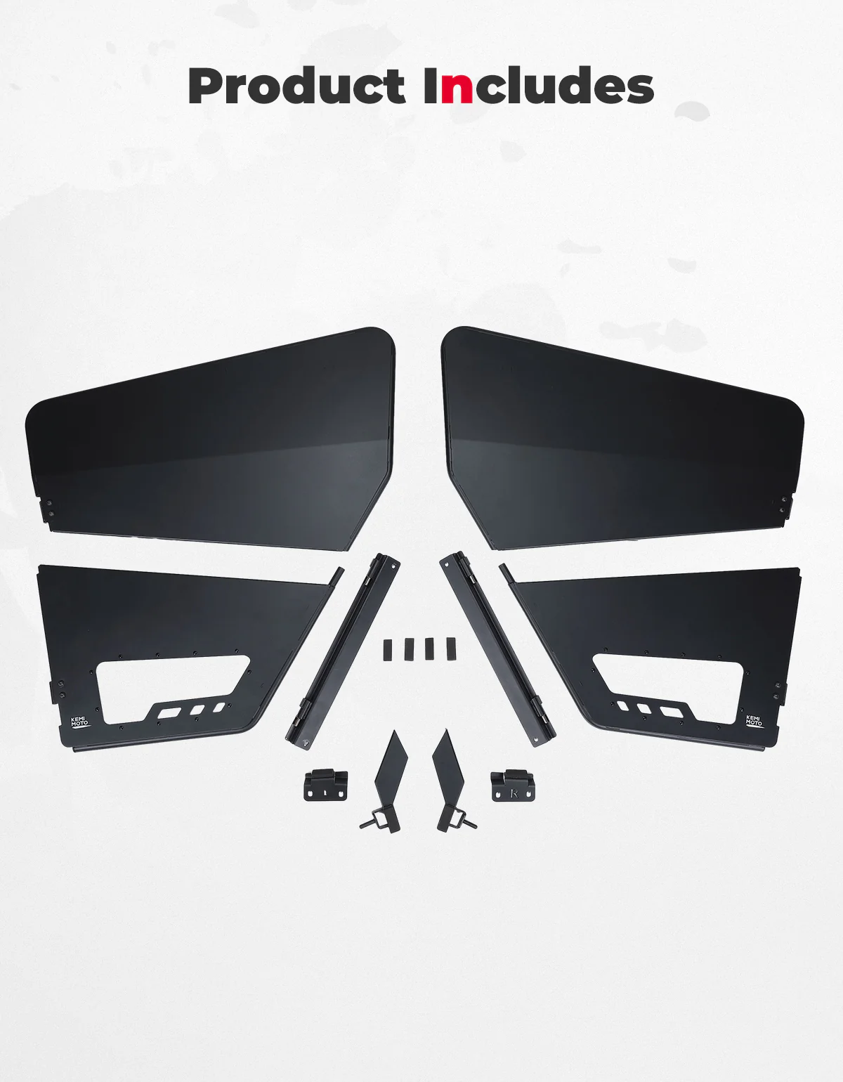 UTV Aluminum Half Doors for Polaris Ranger XP 1000 2018-2026 - Image 9
