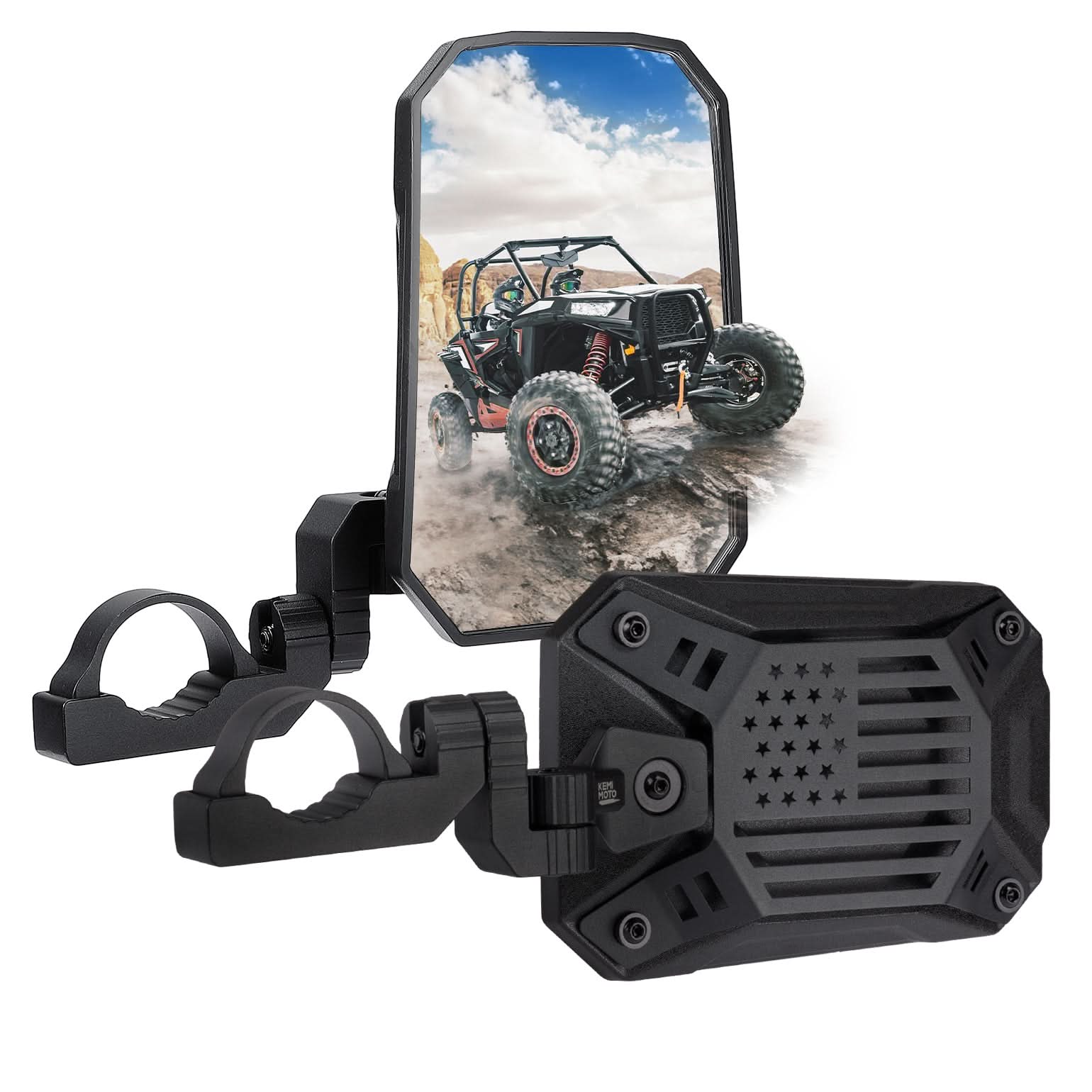 UTV Aluminum Side Mirrors for Polaris RZR/Can Am X3/Pioneer/Talon/Teryx/CFMOTO - Image 8