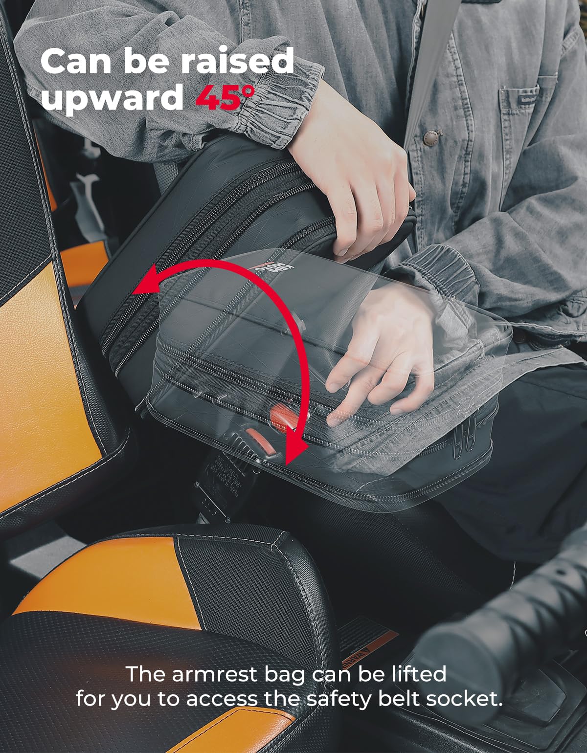 UTV Armrest Safe Storage Bag for Polaris RZR 900 S 1000 XP Turbo Trail - Image 3