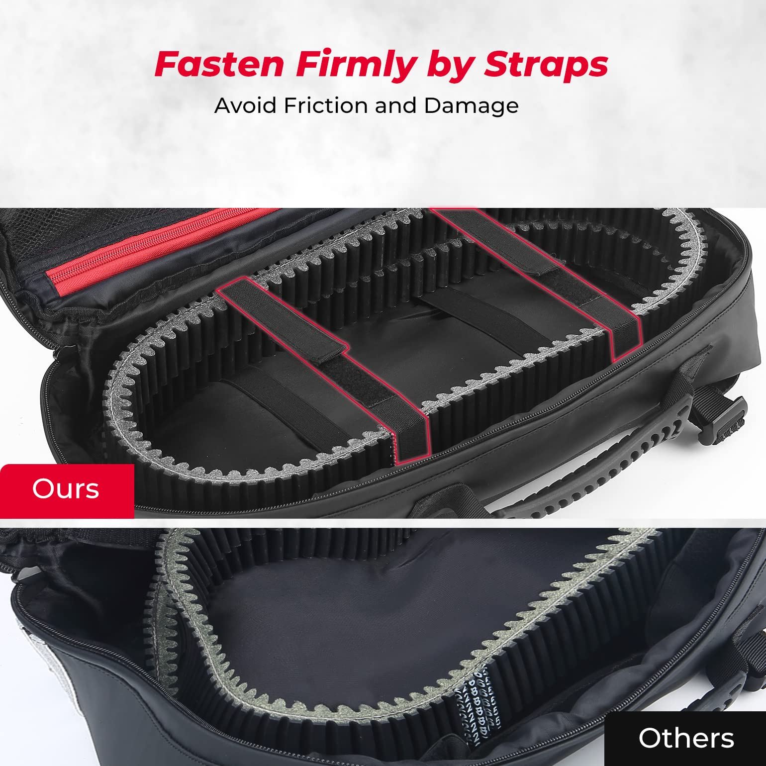 UTV ATV Drive Belt Storage Bag with Tool Roll for Can-Am, Polaris - Image 4