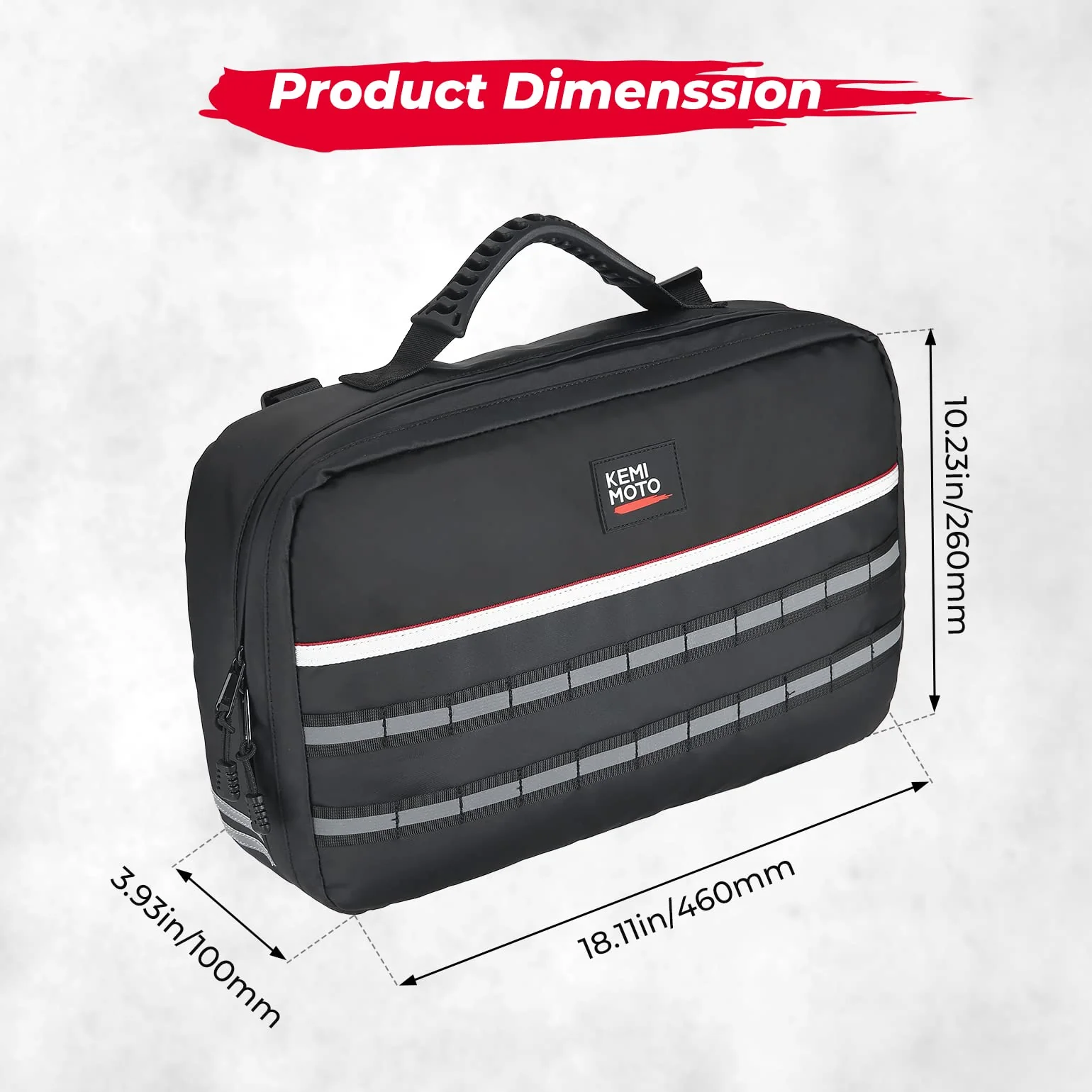 UTV ATV Drive Belt Storage Bag with Tool Roll for Can-Am, Polaris - Image 7