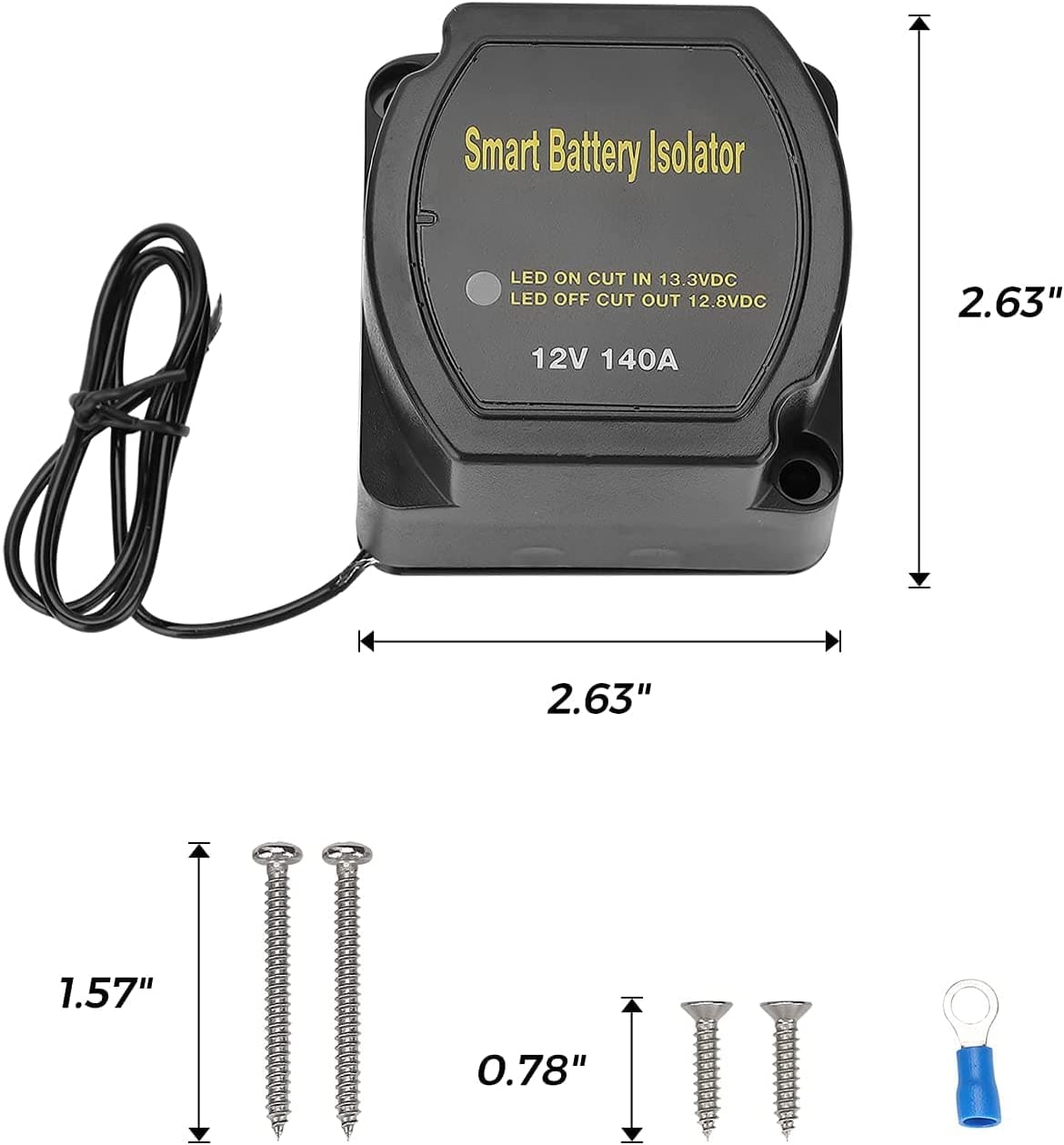 UTV ATV Dual Battery Isolator Kit 12V 140AMP - Image 8