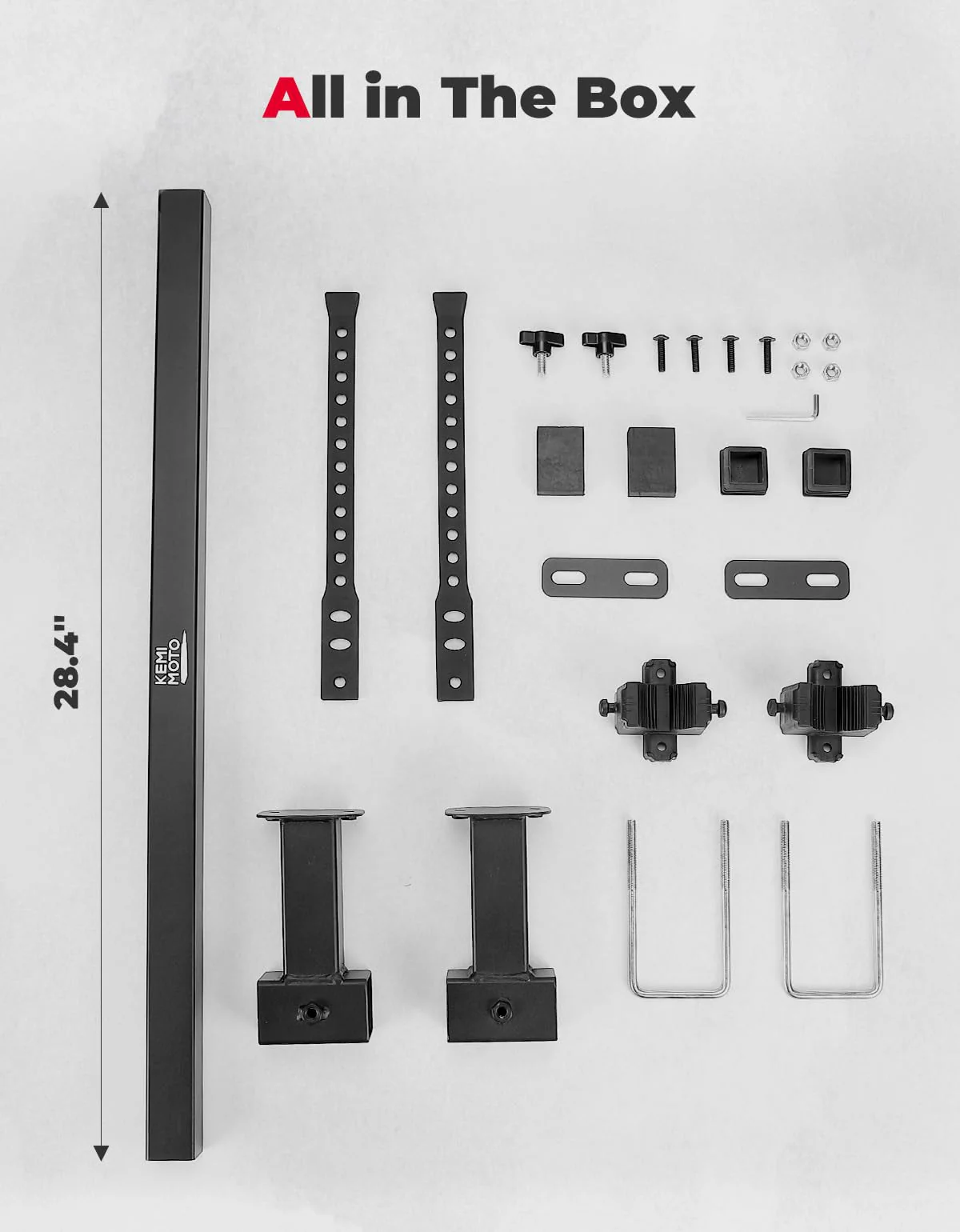 UTV ATV Tool Holder Universal U-Bolt for 0.79in-1.77in Square Tube - Image 7