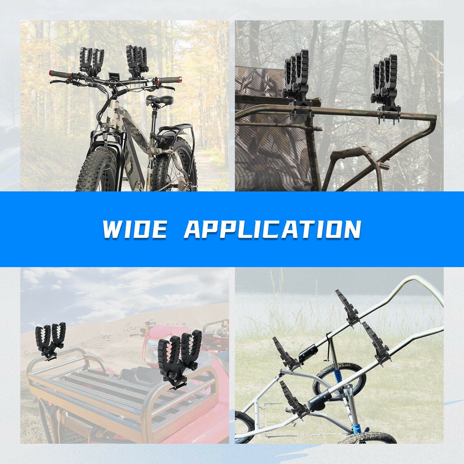 UTV ATV Double U-bracket Mount Grip - Image 4