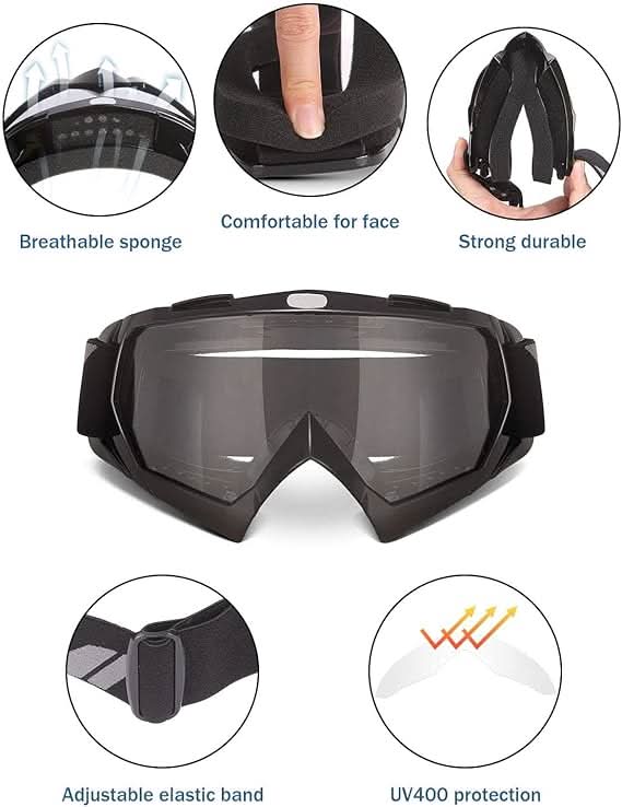 Dirt Bike Goggles Motocross Goggles ATV UTV Goggles Anti UV Riding Goggles - Image 2