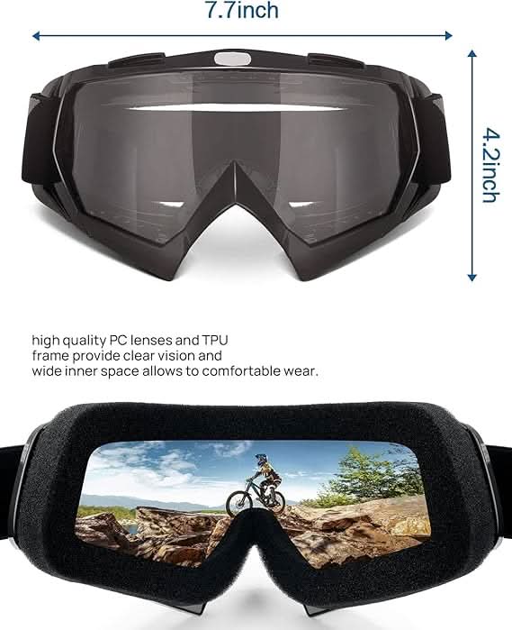 Dirt Bike Goggles Motocross Goggles ATV UTV Goggles Anti UV Riding Goggles - Image 6