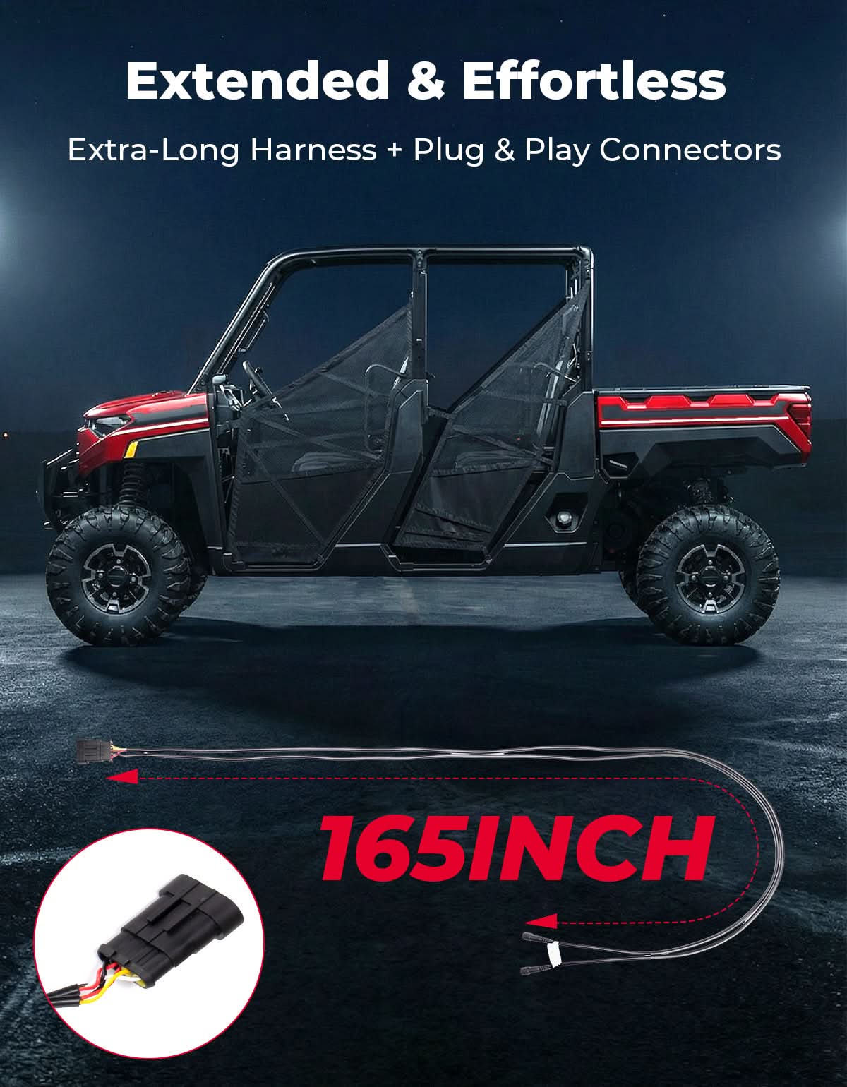 UTV/ATV Universal Turn Signal Kit with Dash Indicator & Sync Taillight - Image 7