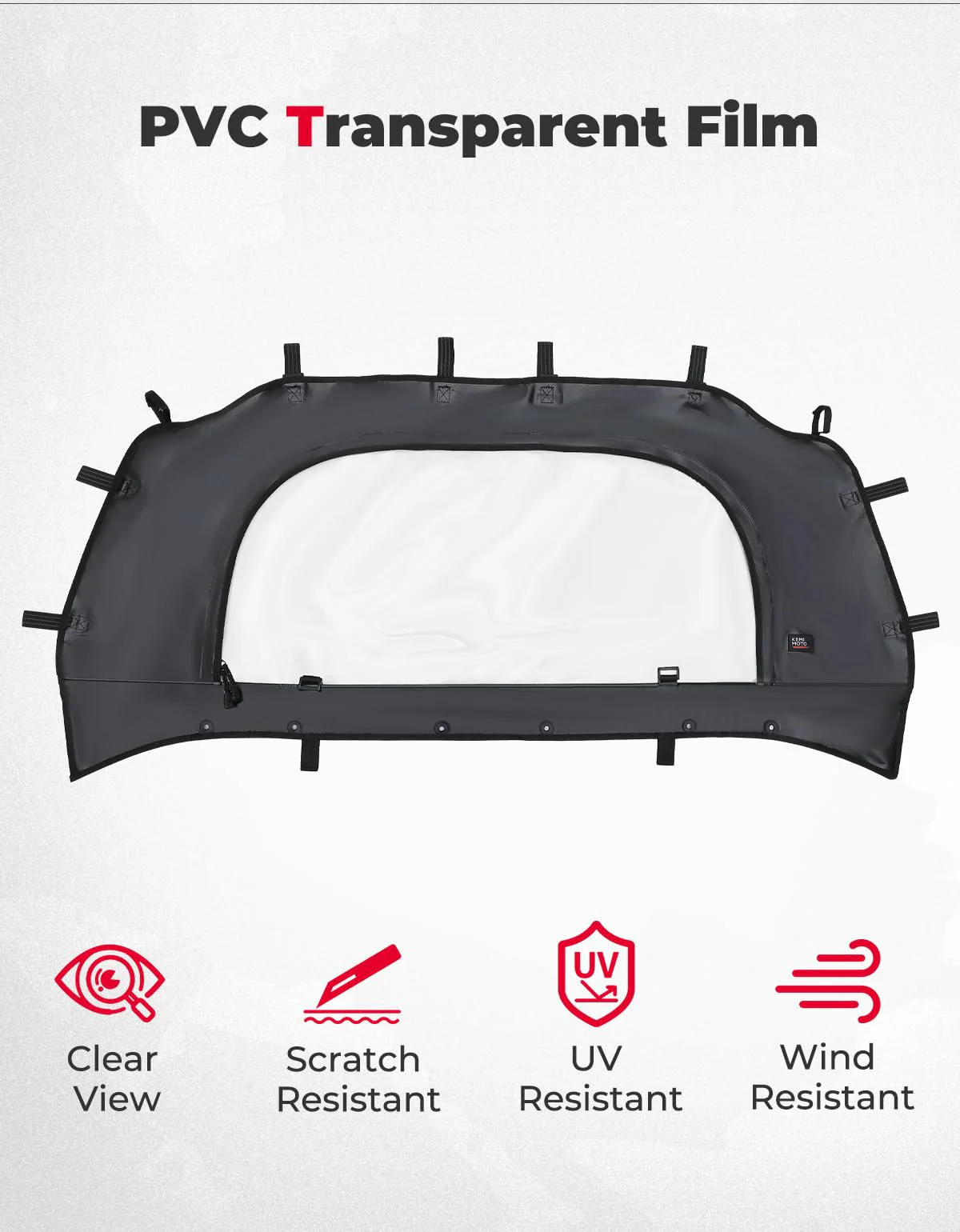 UTV Soft Rear Windshield for RZR PRO XP /Turbo R - Image 3
